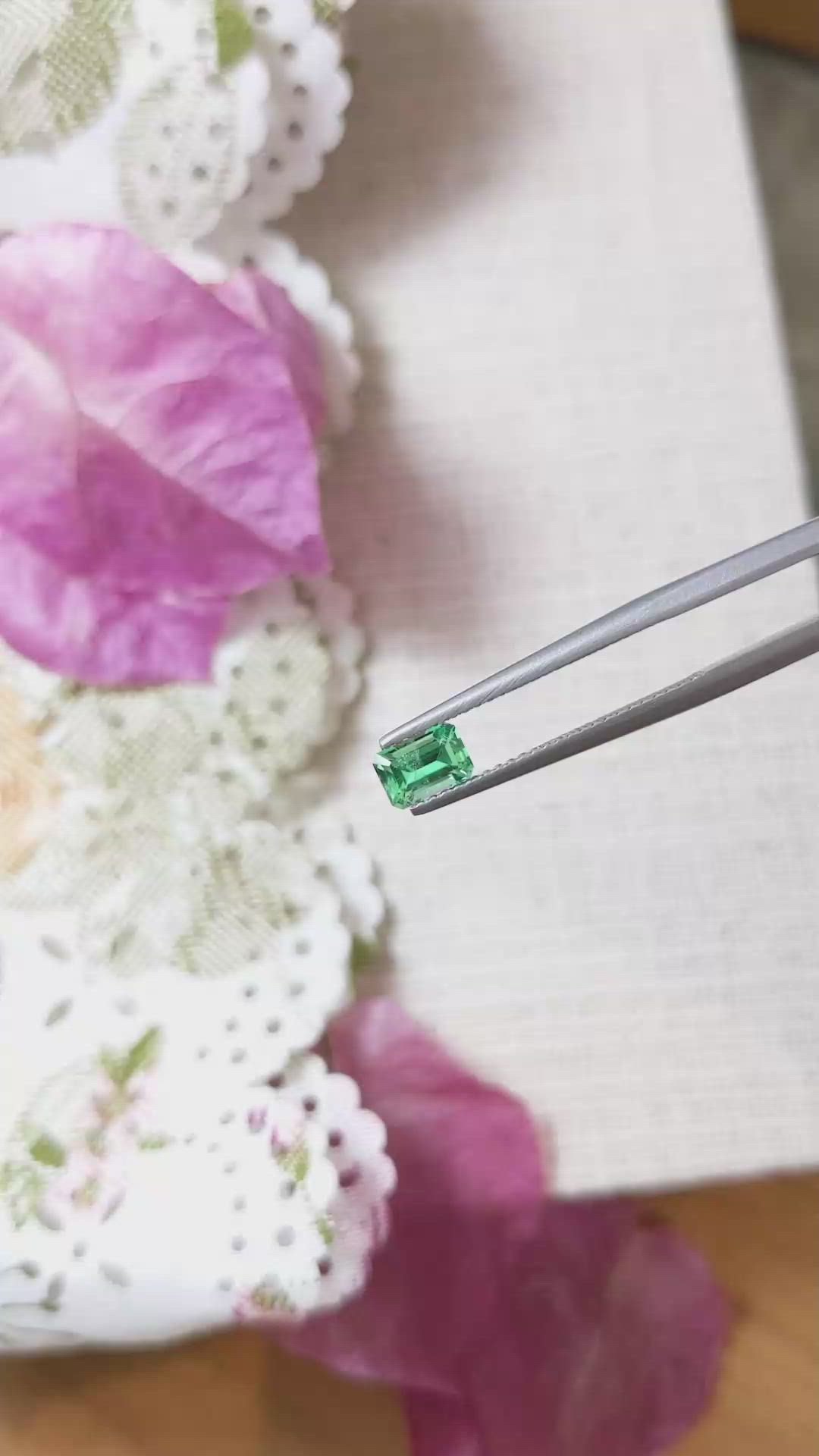 0.59 Ct. Emerald from Russia Size Video