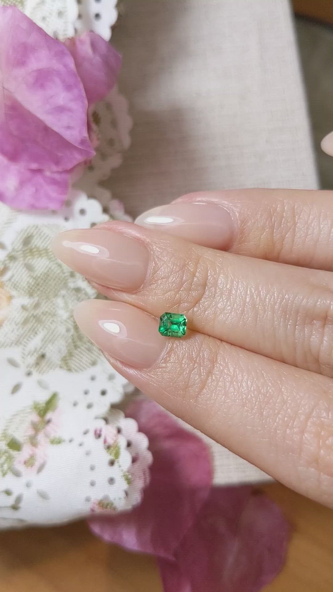 0.37 Ct. Emerald from Russia Size Video