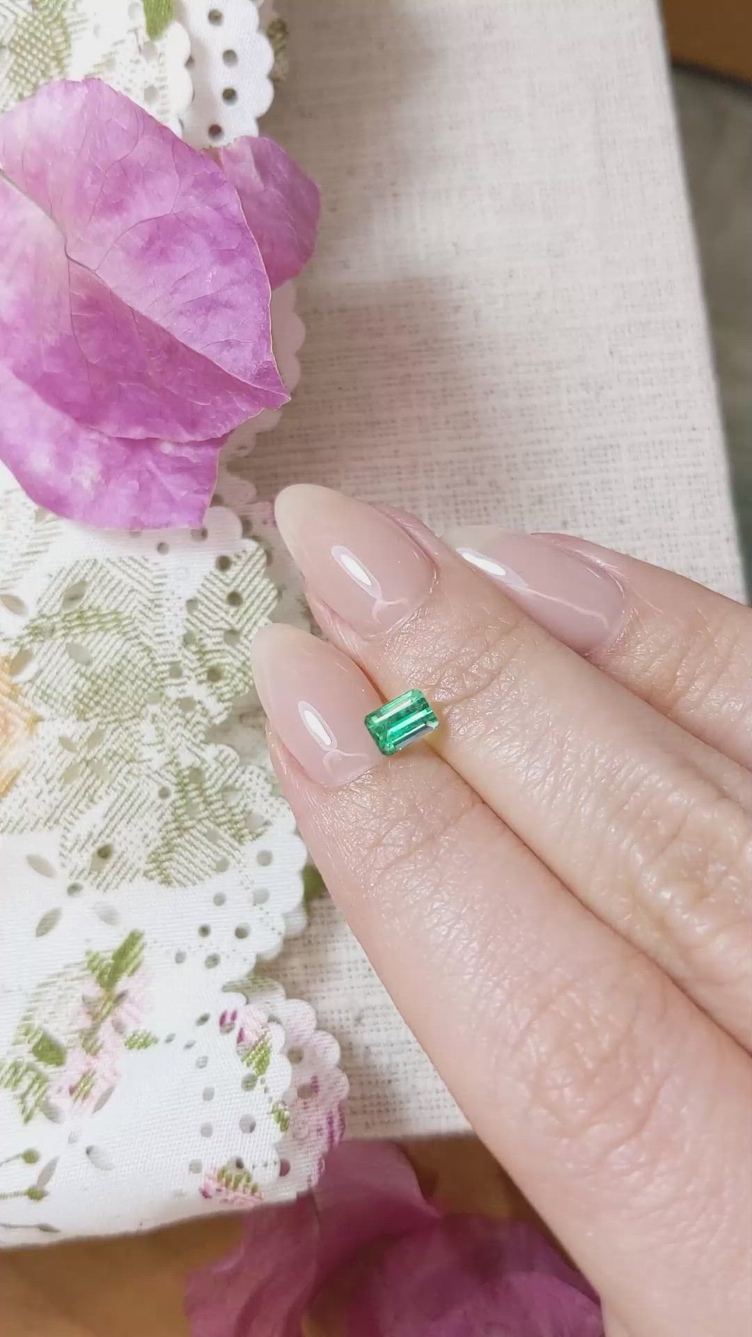 0.57 Ct. Emerald from Russia Size Video