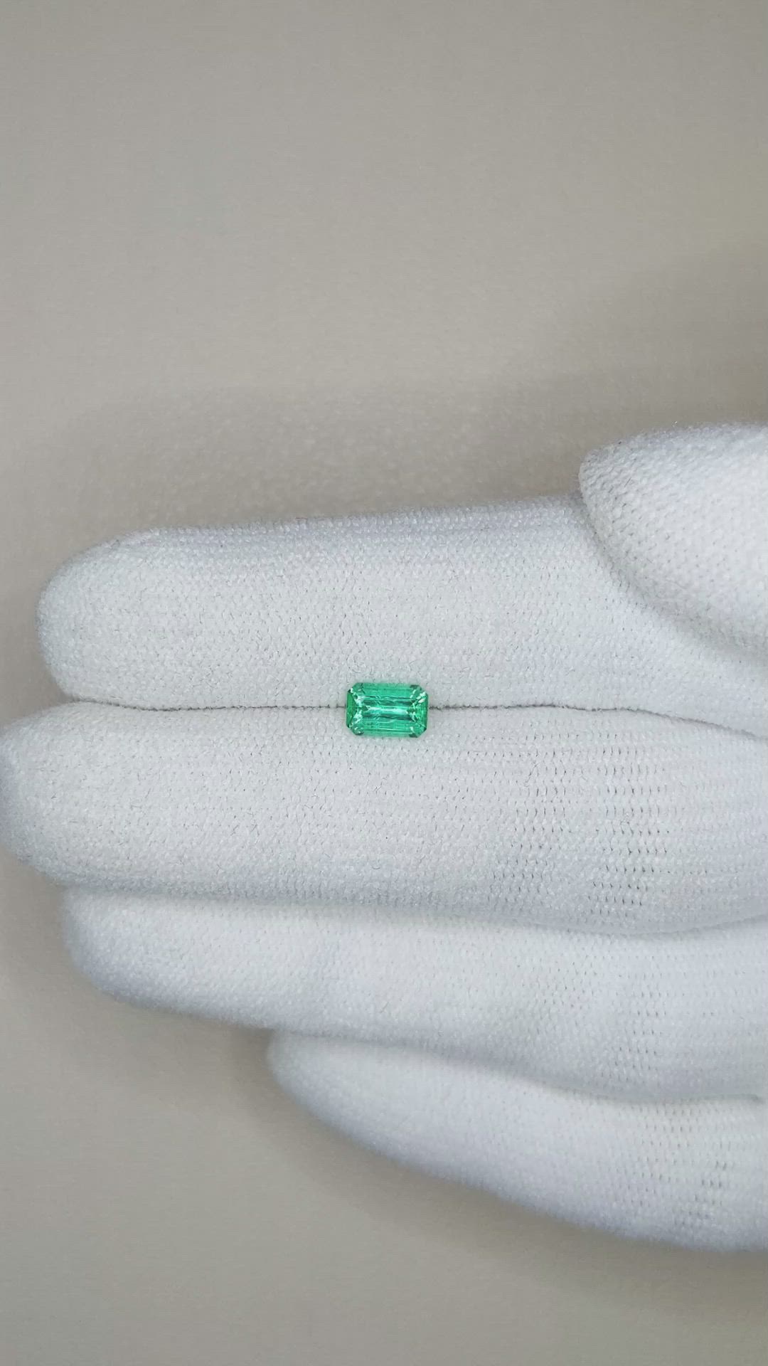 0.51 Ct. Emerald from Russia Size Video