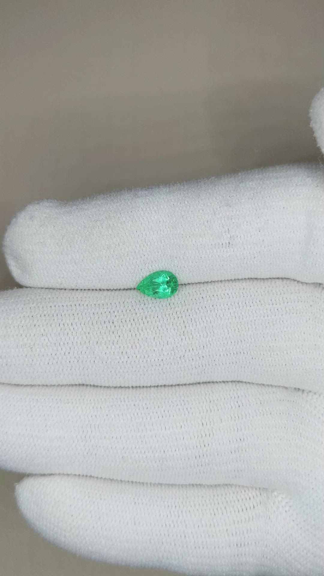 0.49 Ct. Emerald from Russia Size Video
