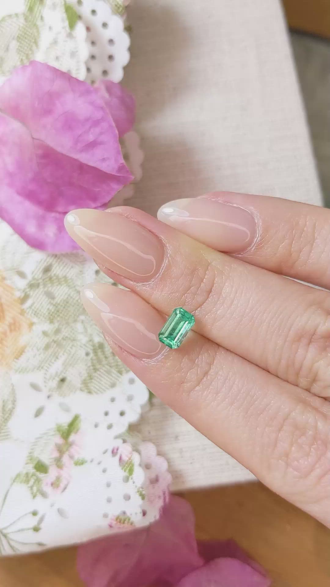 0.79 Ct. Emerald from Russia Size Video