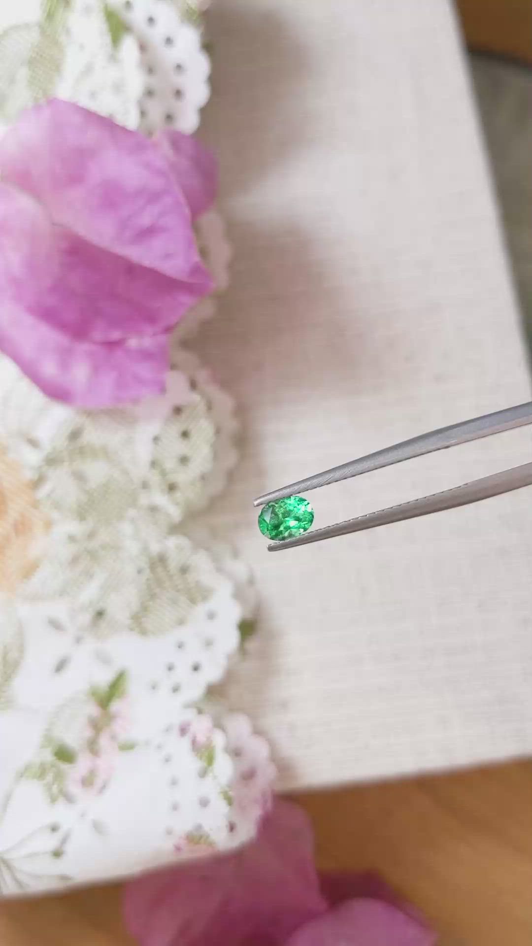 0.45 Ct. Emerald from Russia Size Video
