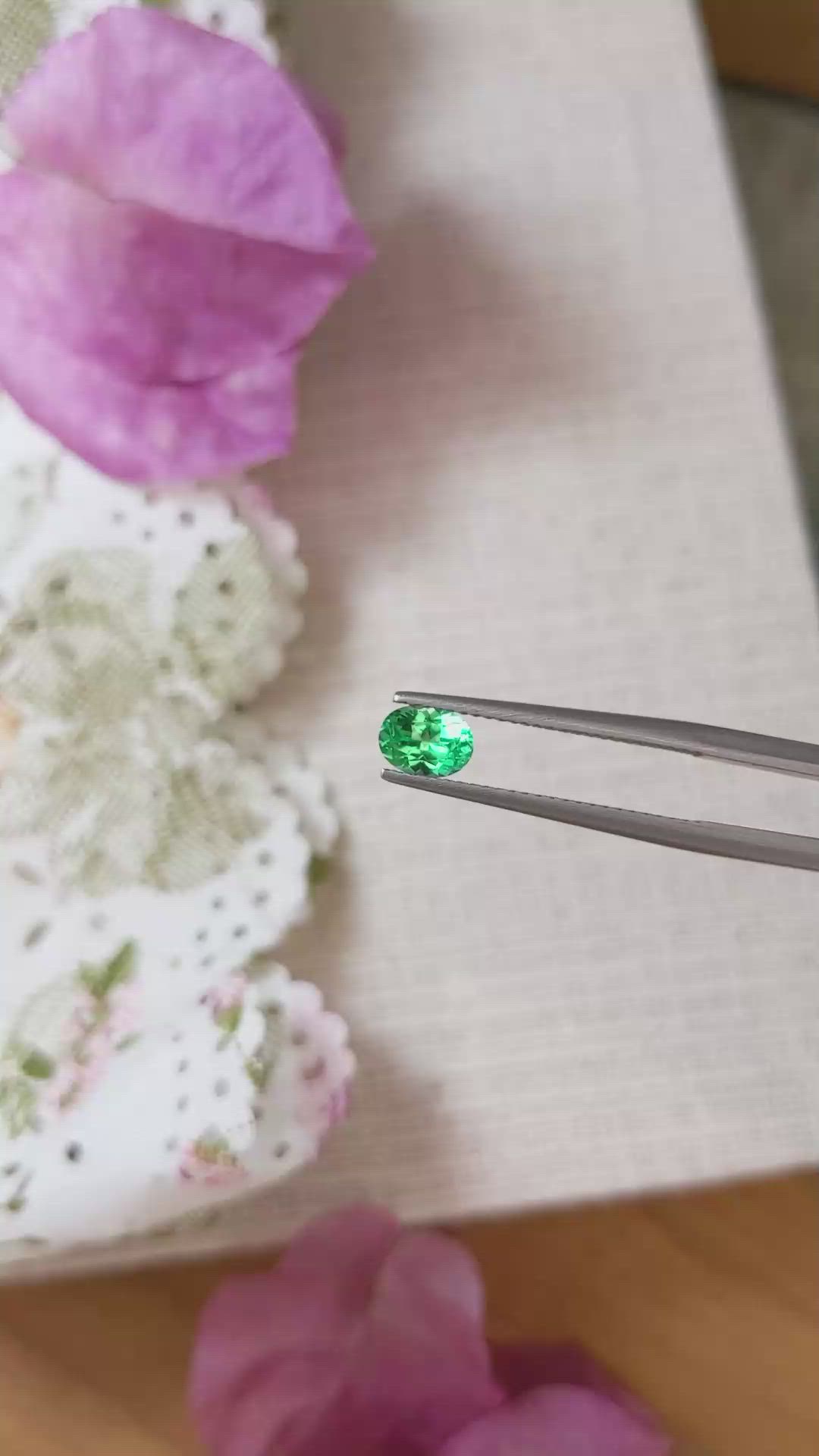 0.52 Ct. Emerald from Russia Size Video