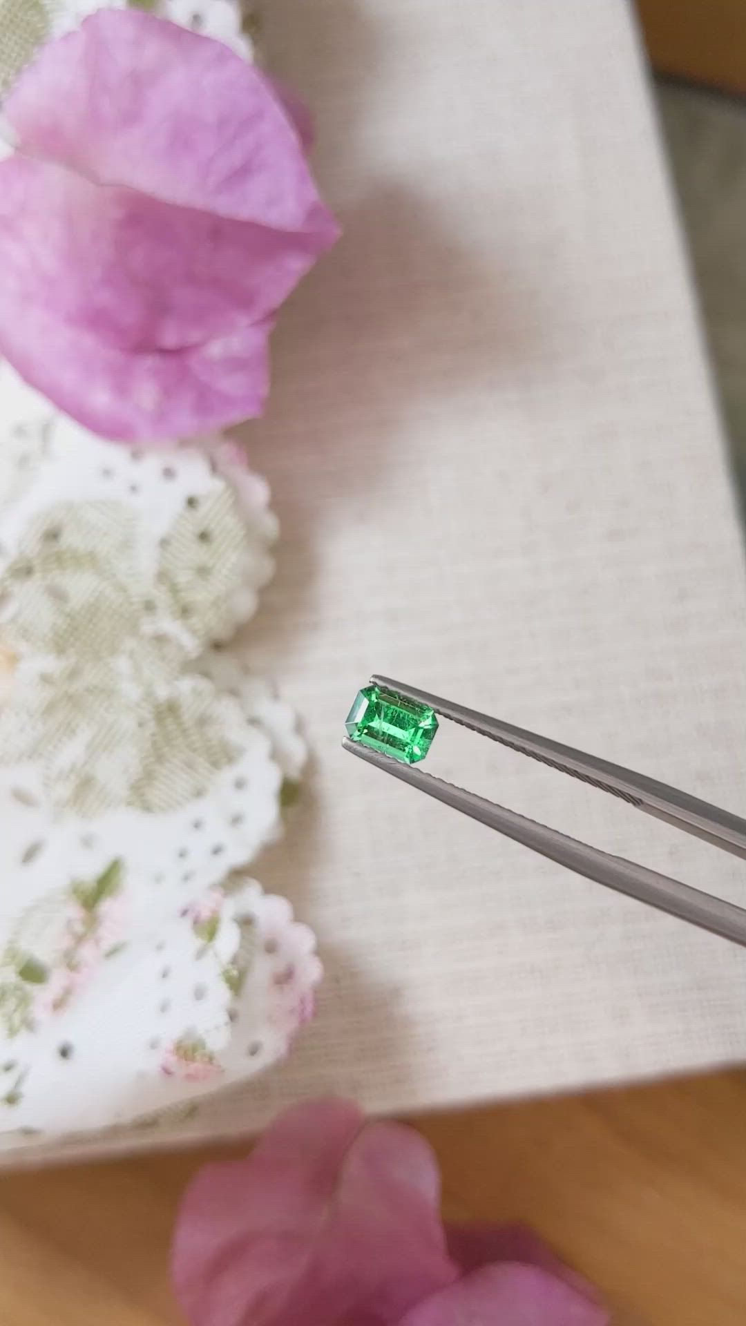 0.52 Ct. Emerald from Russia Size Video