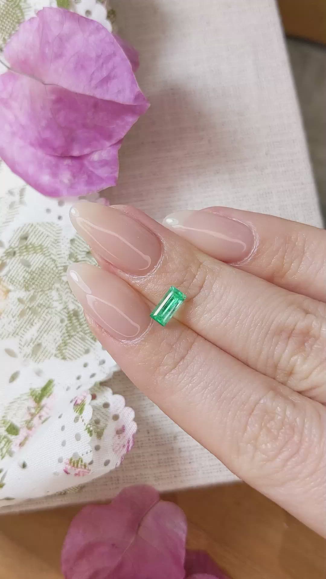 0.52 Ct. Emerald from Russia Size Video