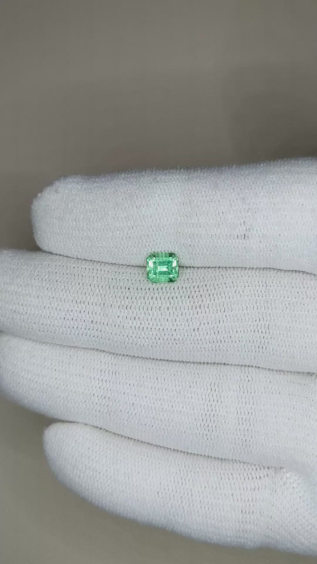 0.62 Ct. Emerald from Russia Size Video