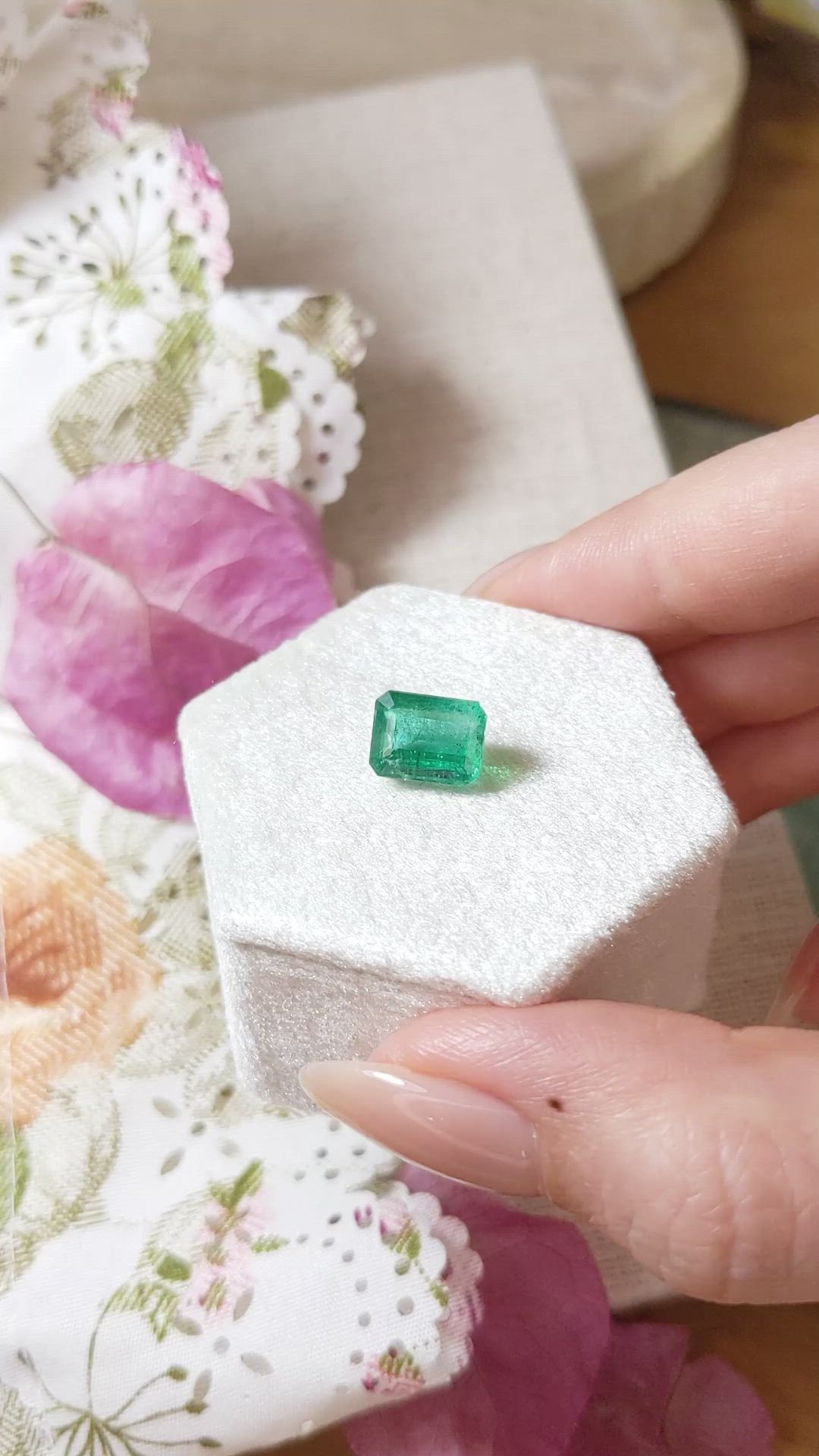 3.47 Ct. Emerald from Zambia Size Video