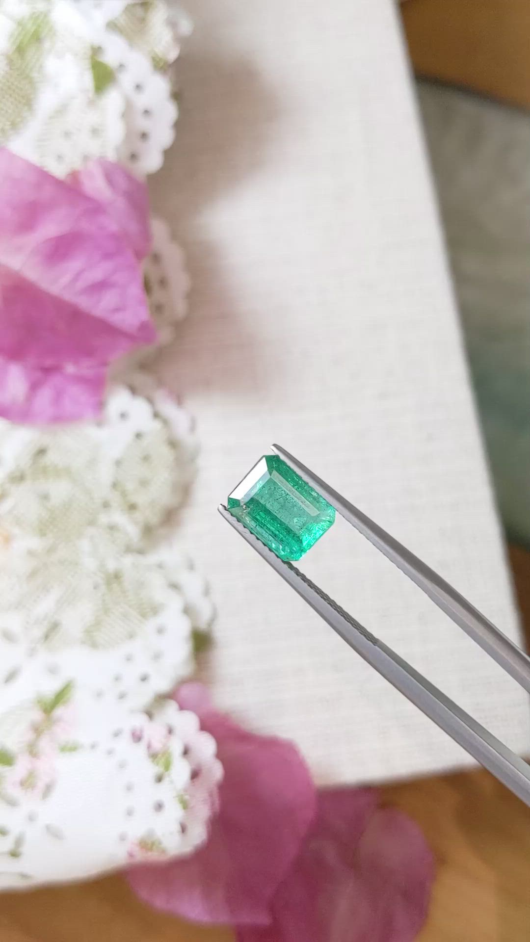 3.47 Ct. Emerald from Zambia Size Video