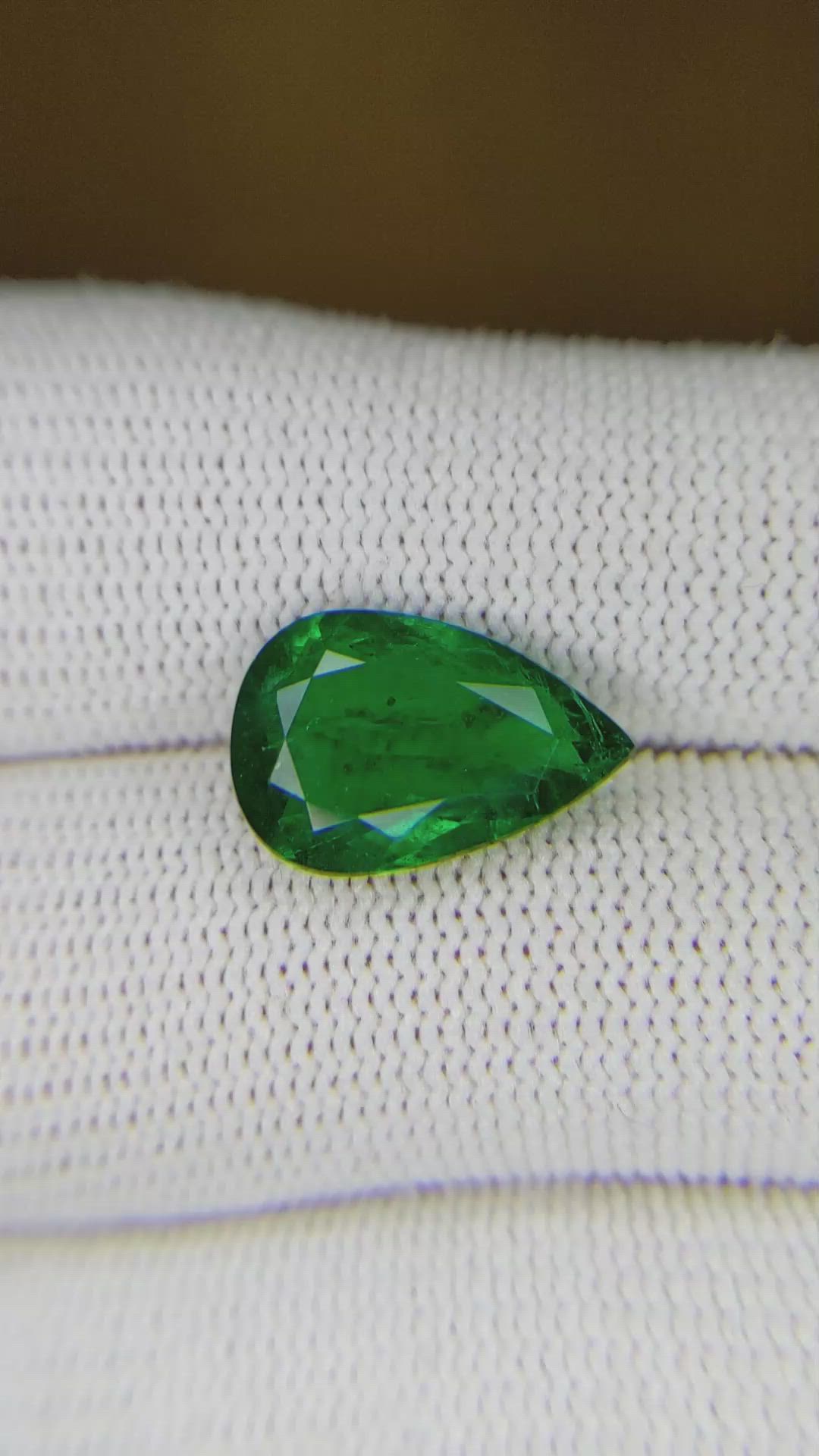 3.67 Ct. Emerald from Zambia Size Video