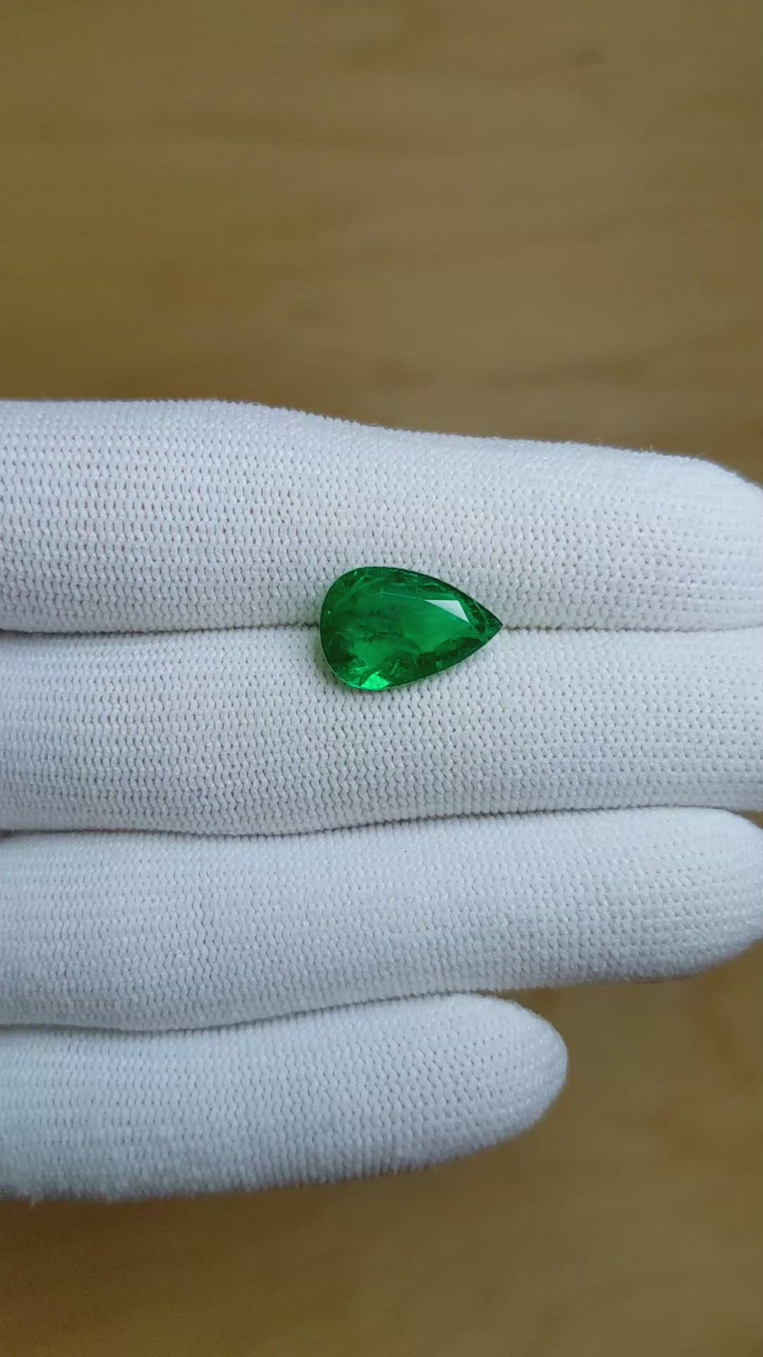3.67 Ct. Emerald from Zambia Size Video