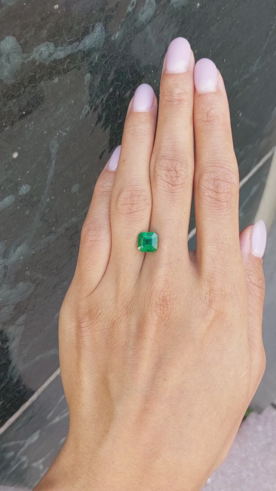 2.17 Ct. Emerald from Zambia Size Video