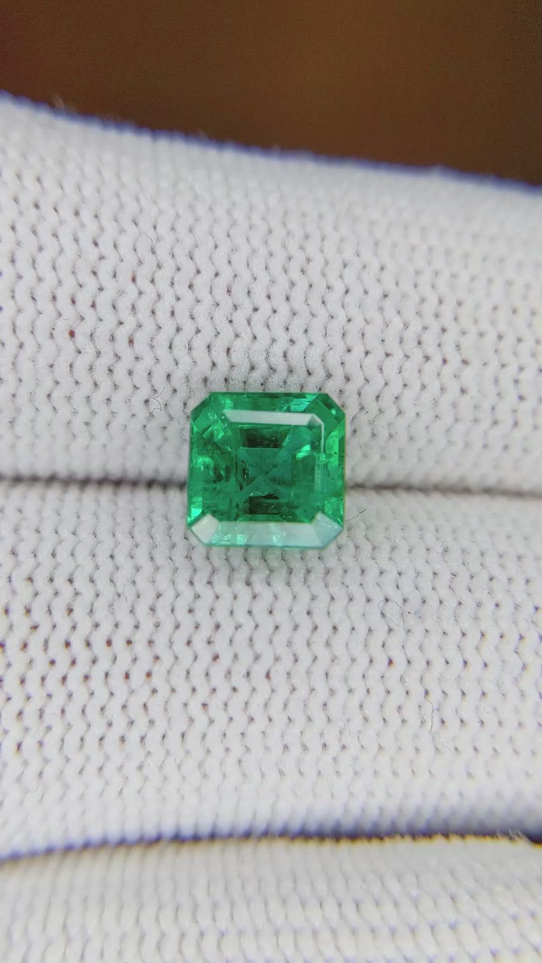 1.67 Ct. Emerald from Zambia Size Video