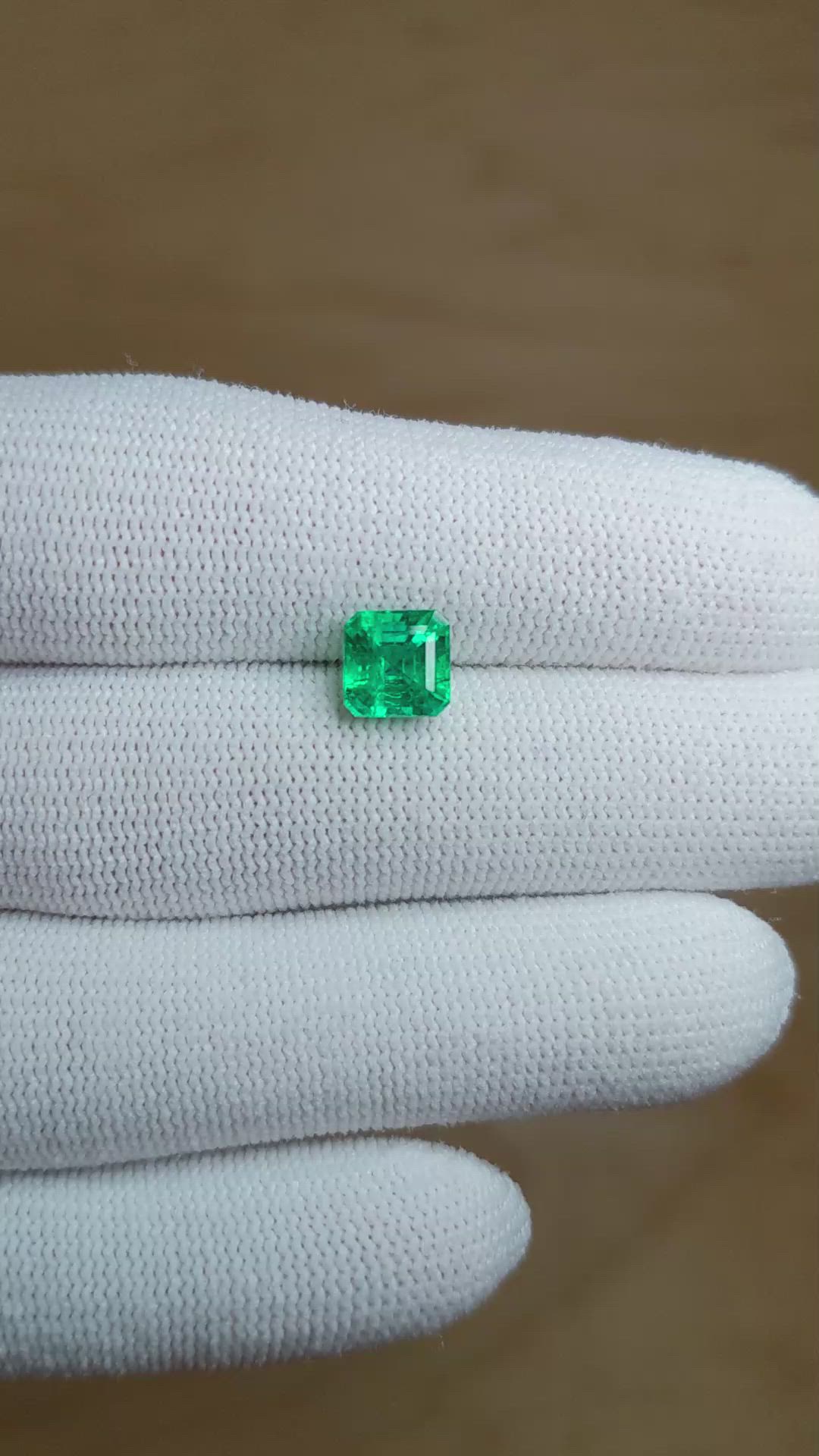 1.67 Ct. Emerald from Zambia Size Video