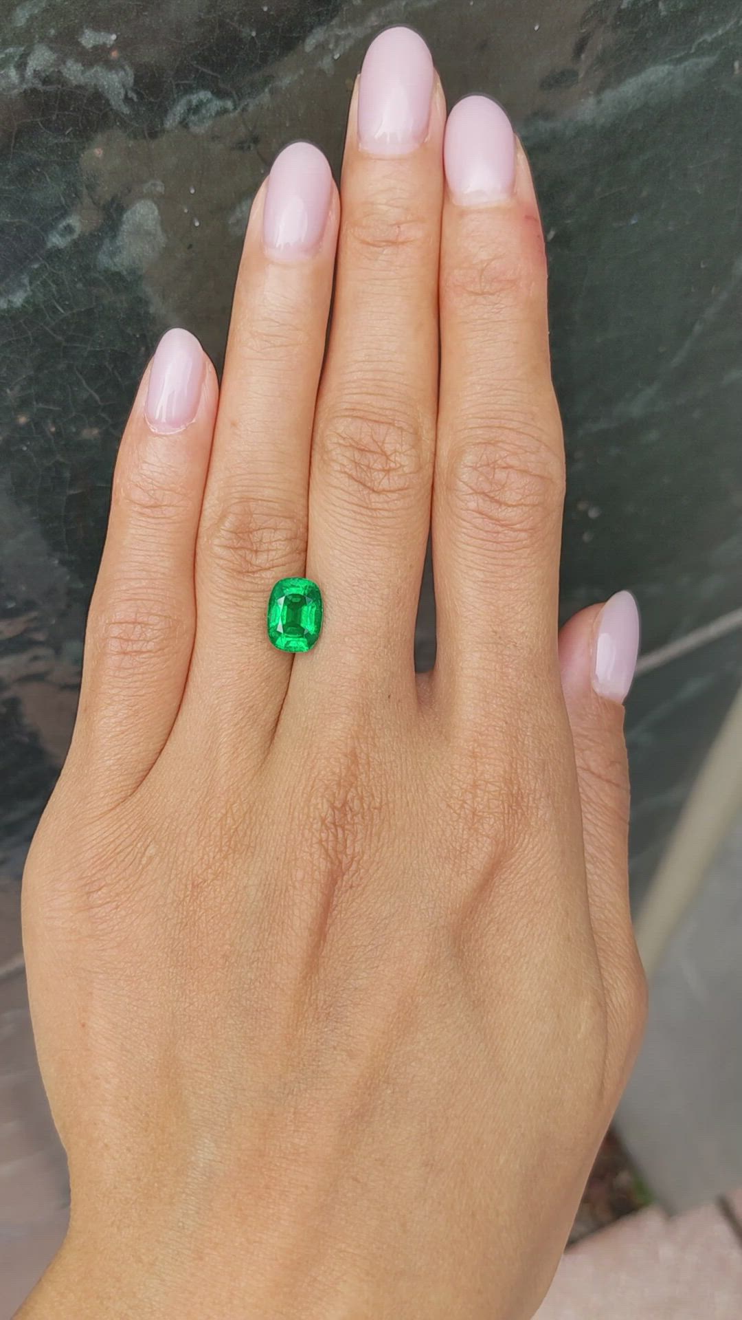 2.50 Ct. Emerald from Zambia Size Video