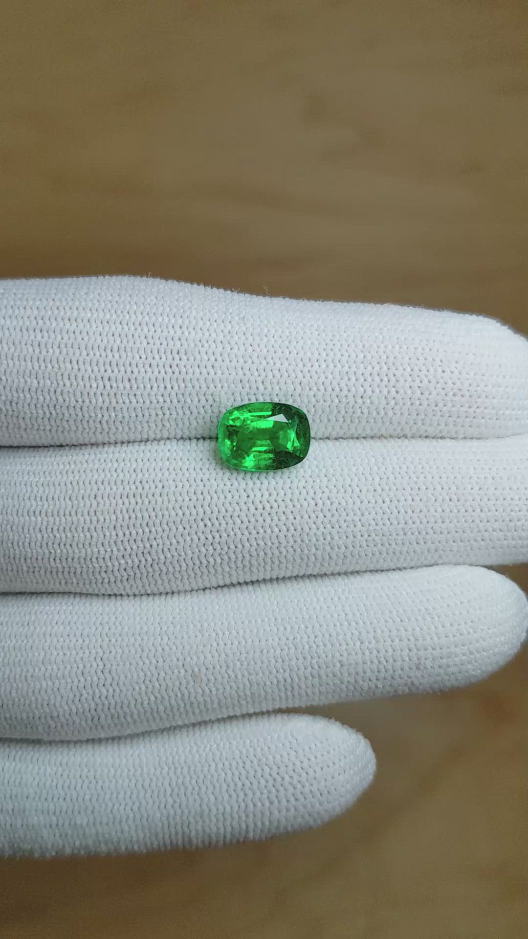 2.50 Ct. Emerald from Zambia Size Video