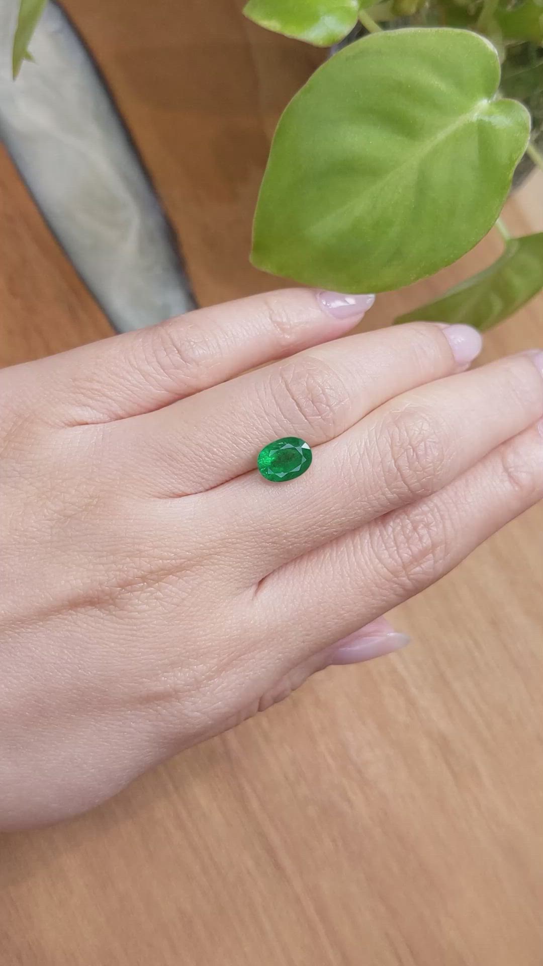 1.89 Ct. Emerald from Zambia Size Video