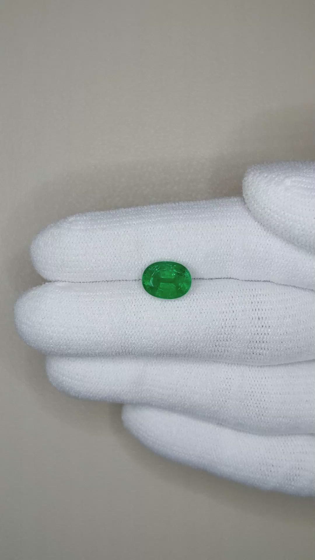 1.89 Ct. Emerald from Zambia Size Video