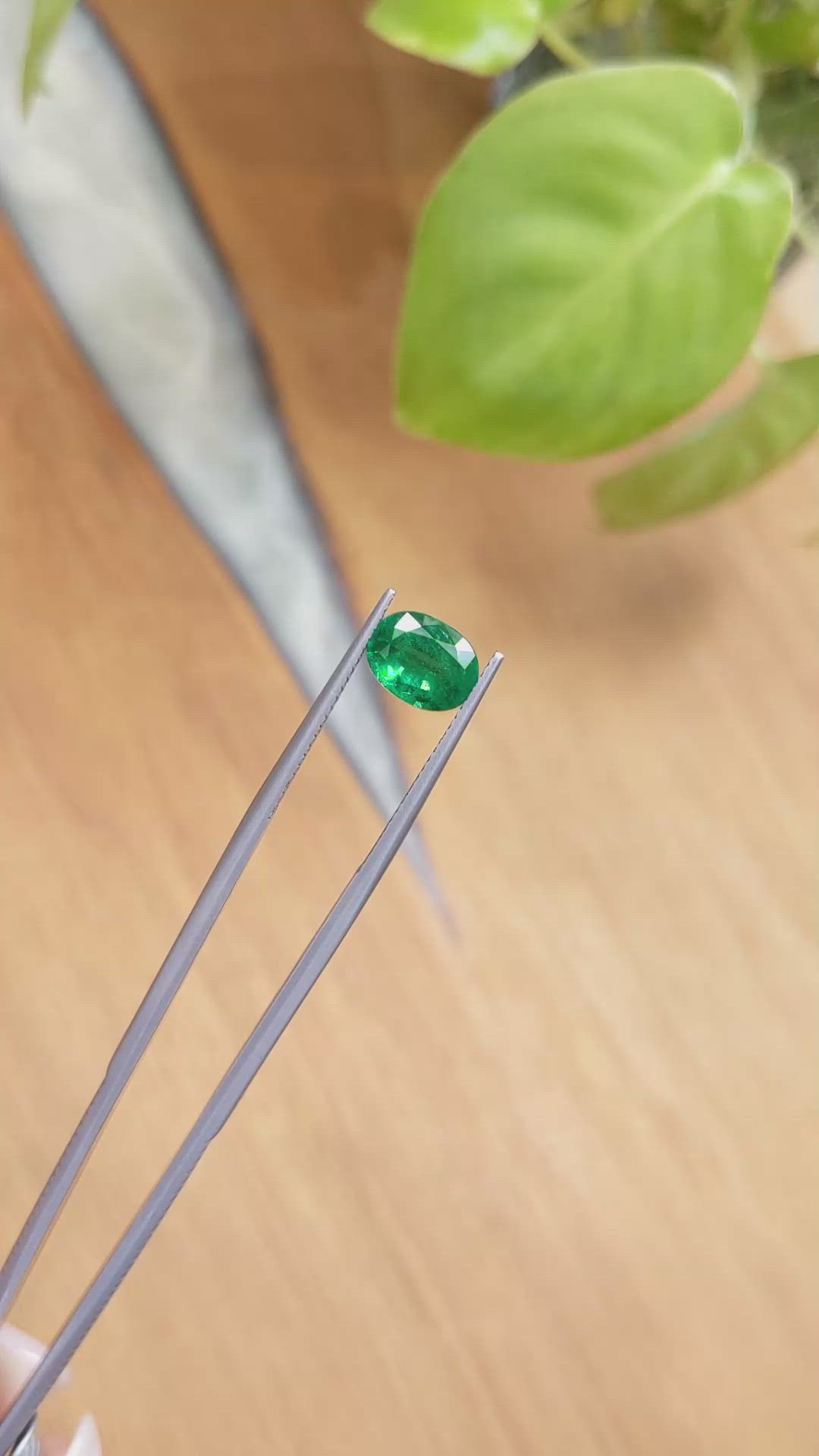 1.89 Ct. Emerald from Zambia Size Video