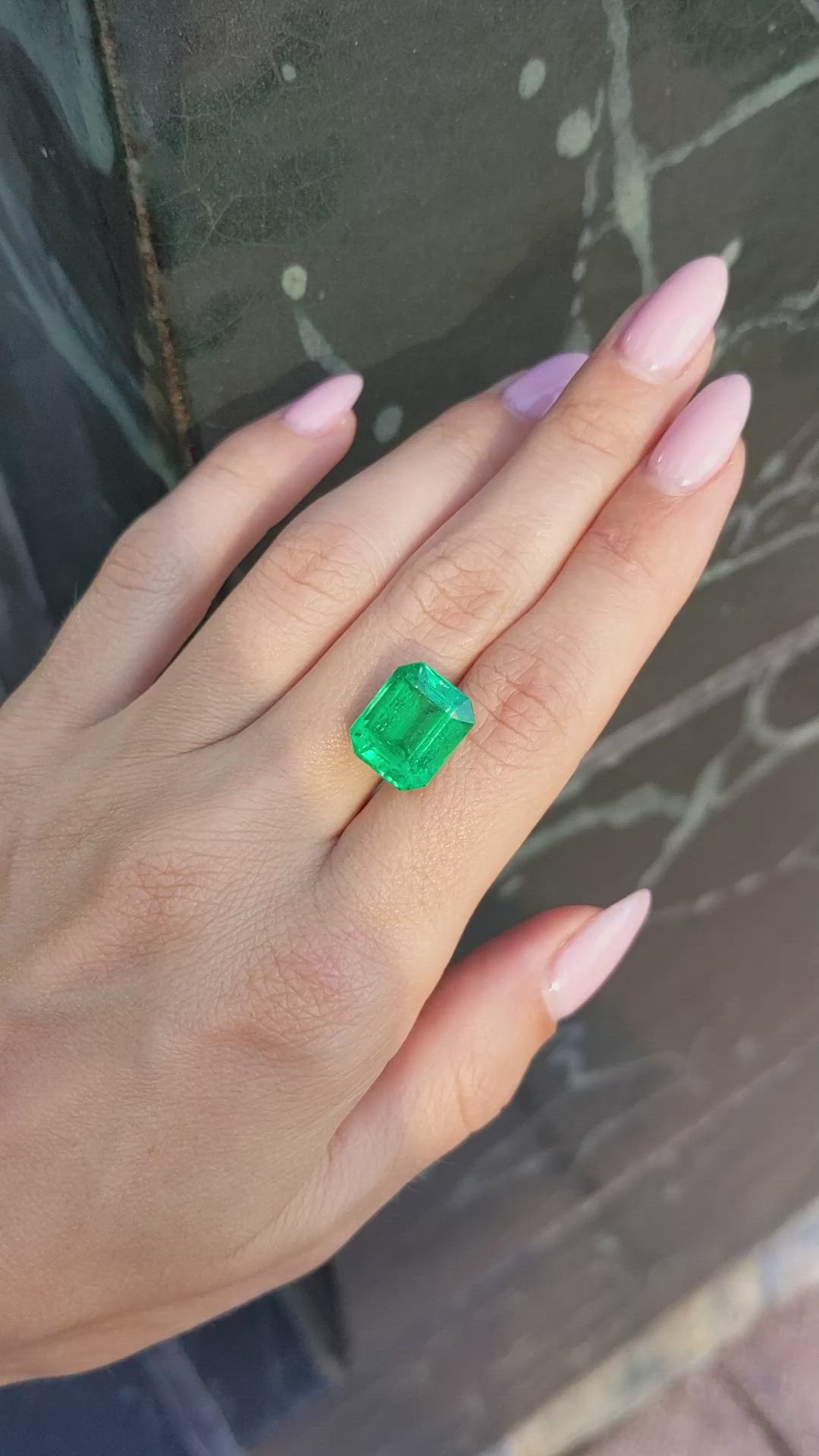 8.46 Ct. Emerald from Zambia Size Video