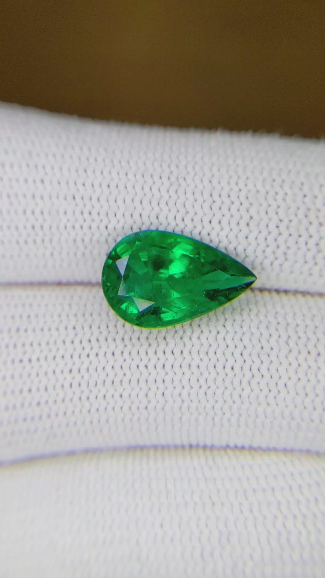 3.94 Ct. Emerald from Zambia Size Video