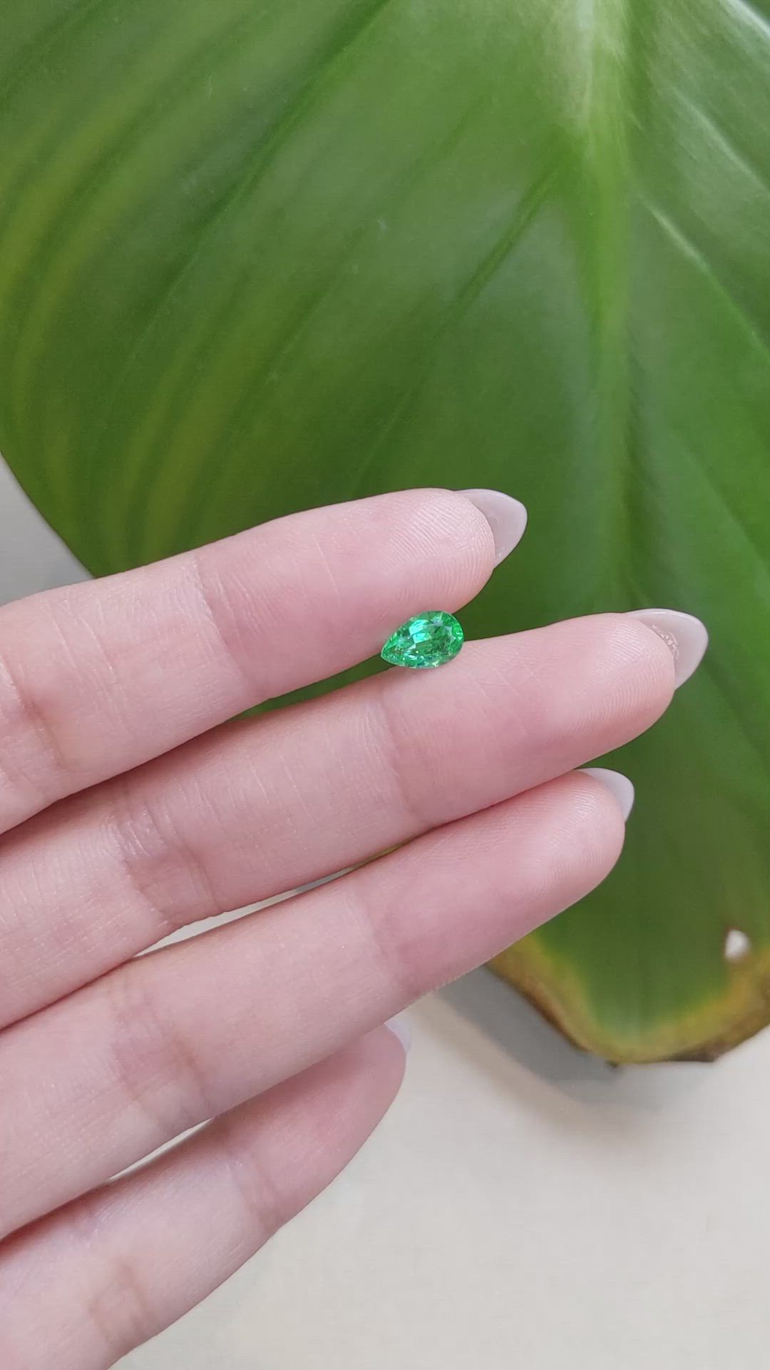 0.64 Ct. Emerald from Colombia Size Video