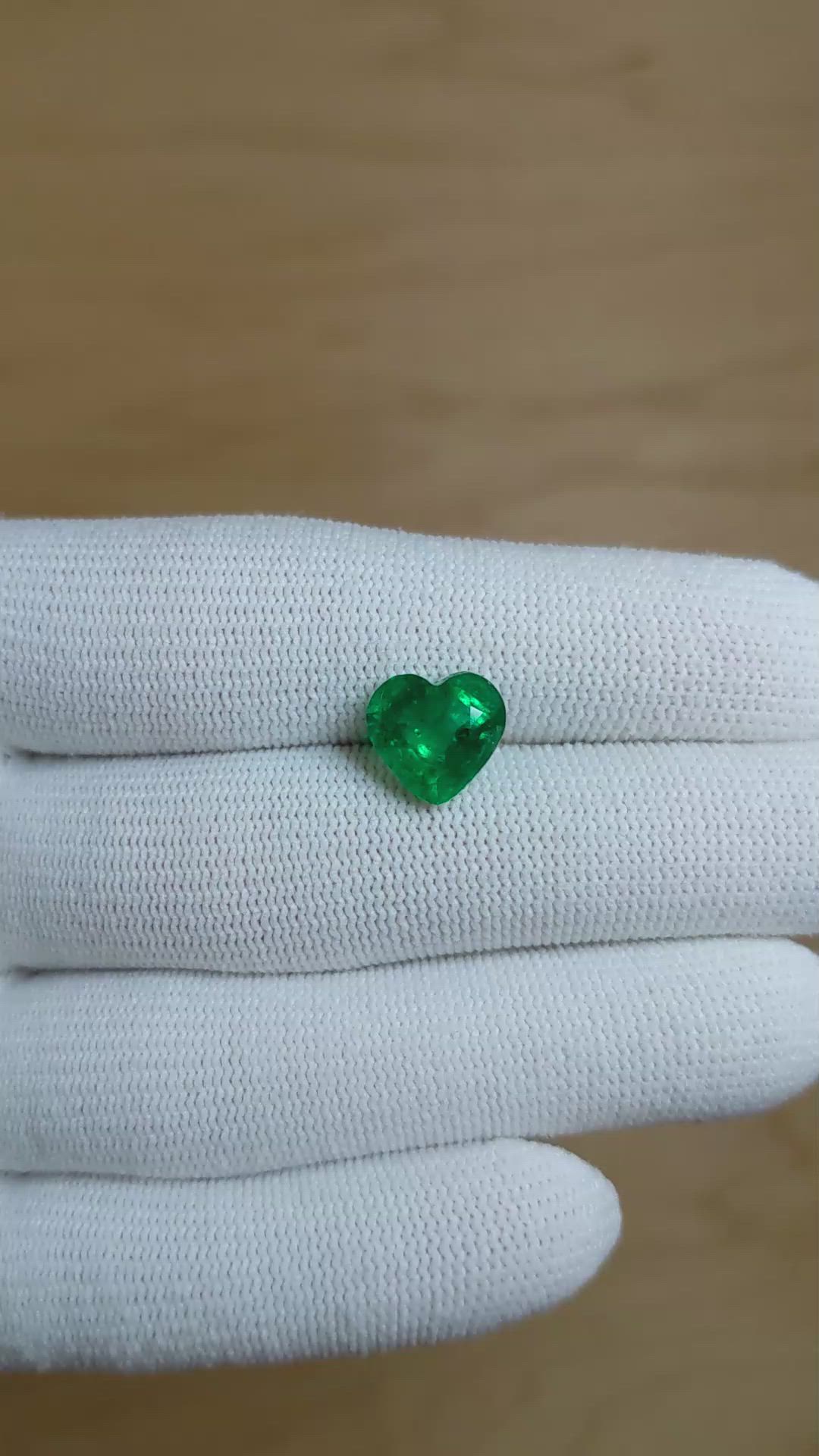 3.31 Ct. Emerald from Zambia Size Video