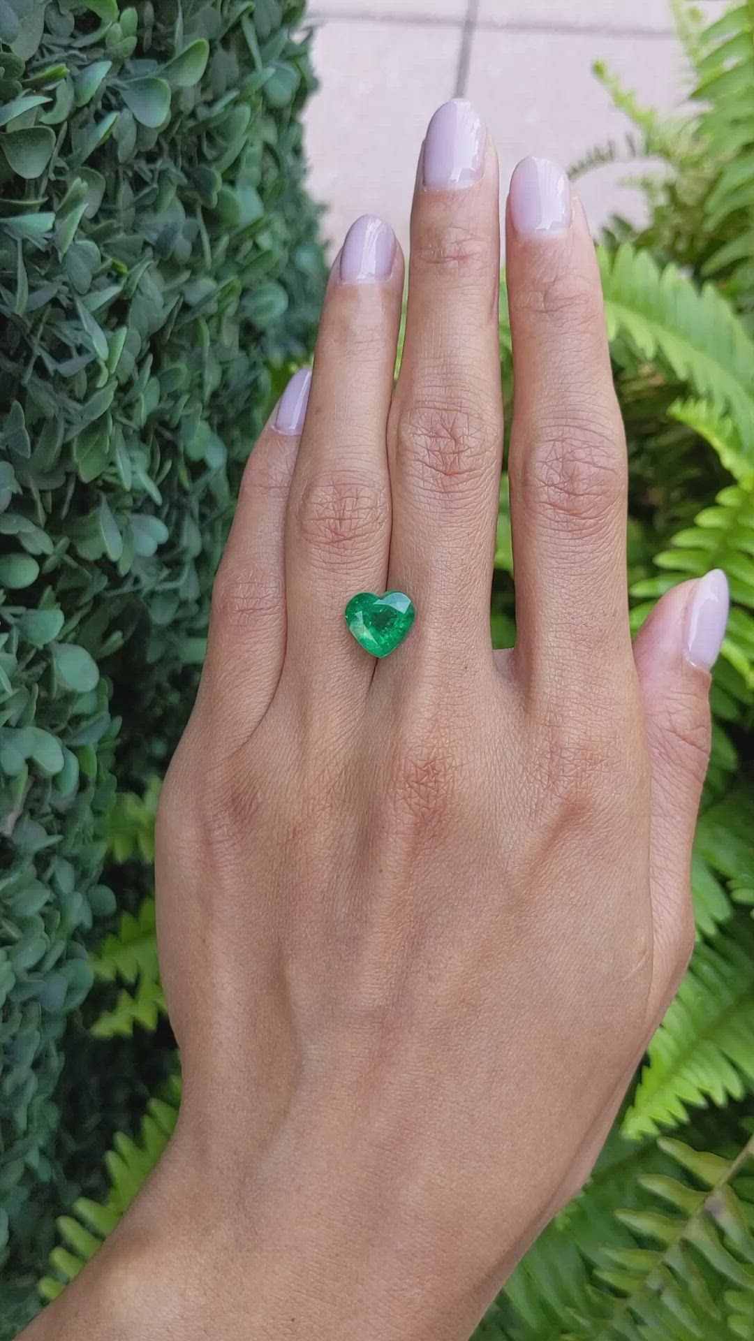 3.31 Ct. Emerald from Zambia Size Video