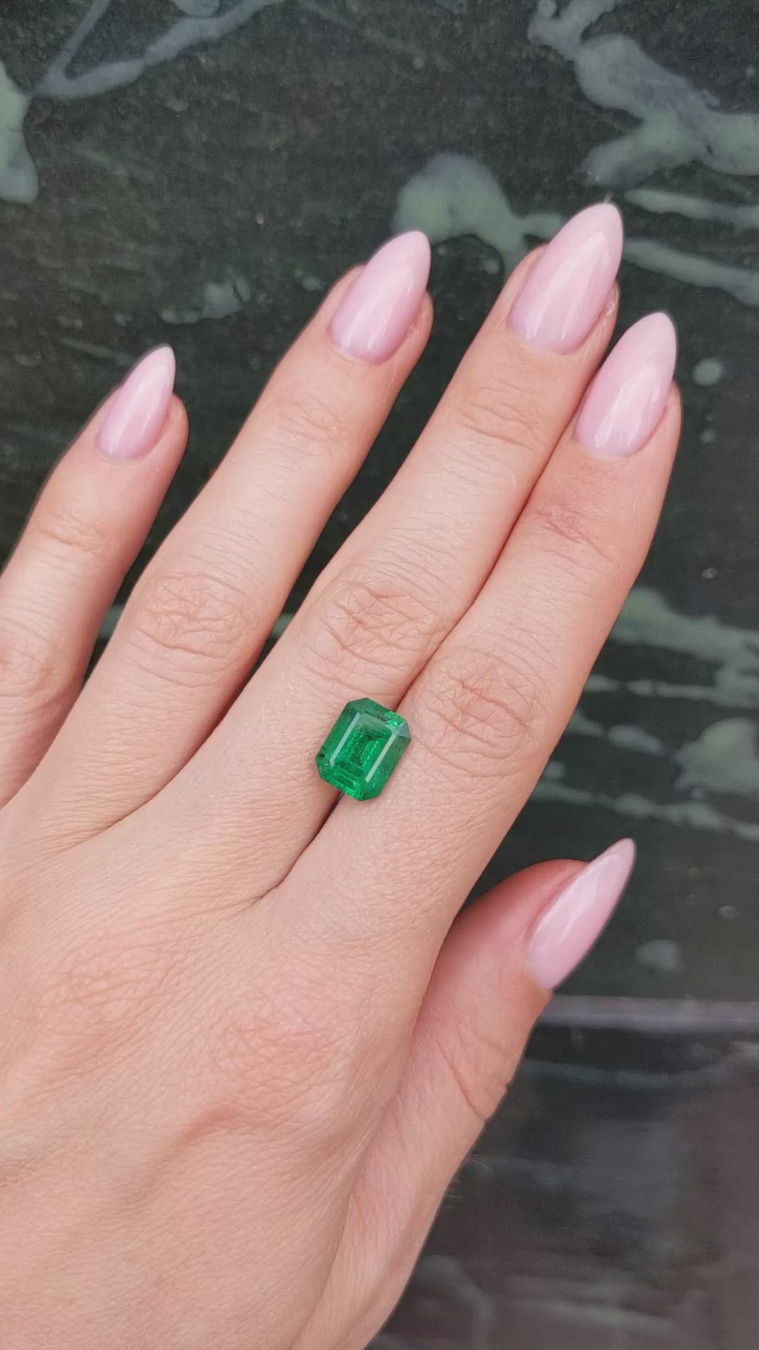 2.86 Ct. Emerald from Brazil Size Video