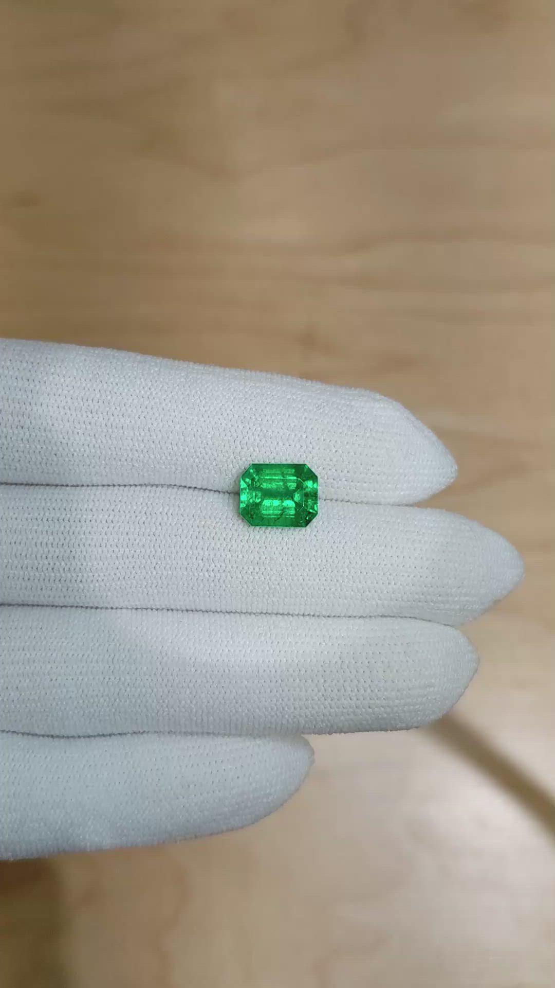 2.98 Ct. Emerald from Zambia Size Video