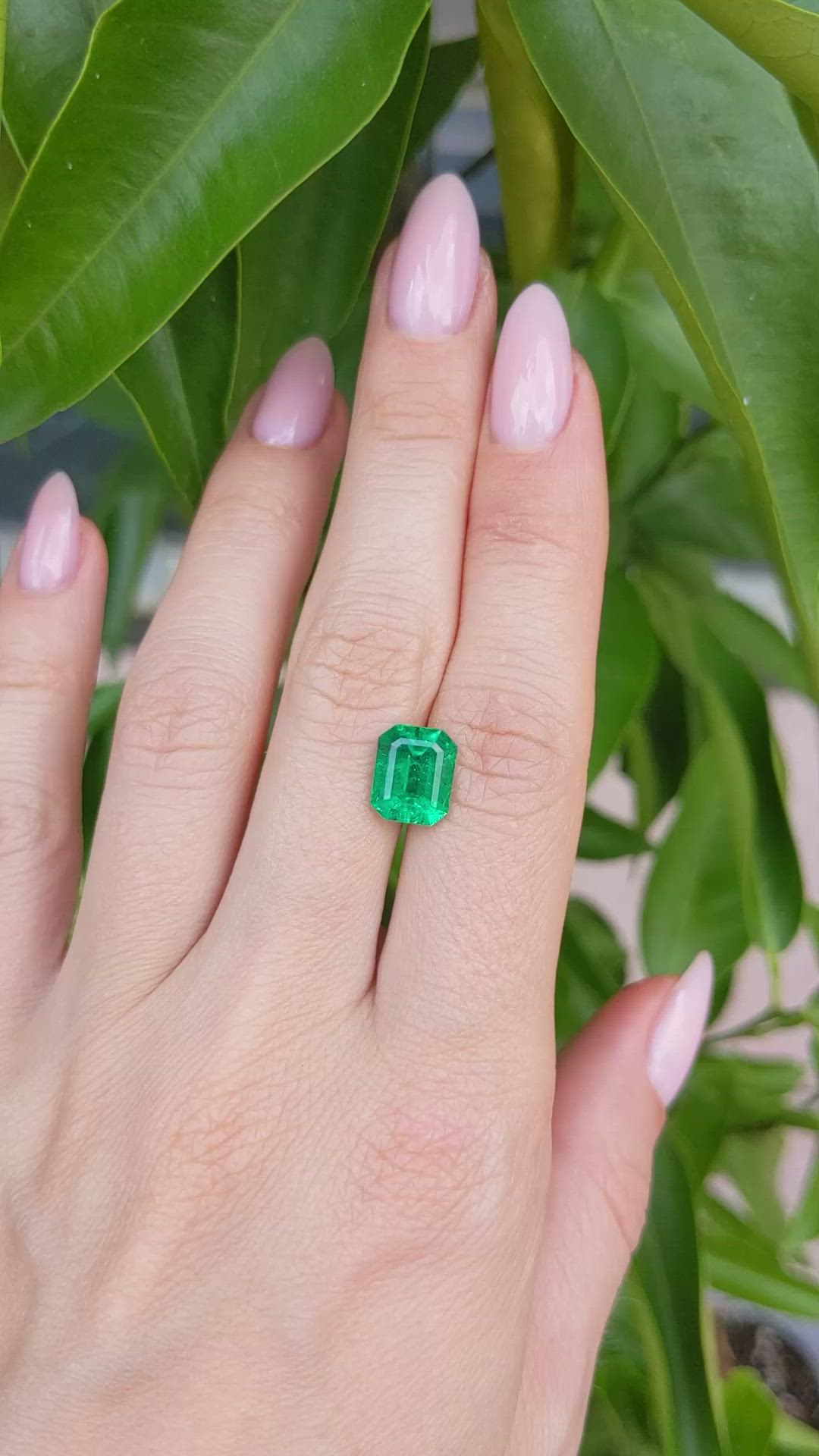 2.98 Ct. Emerald from Zambia Size Video