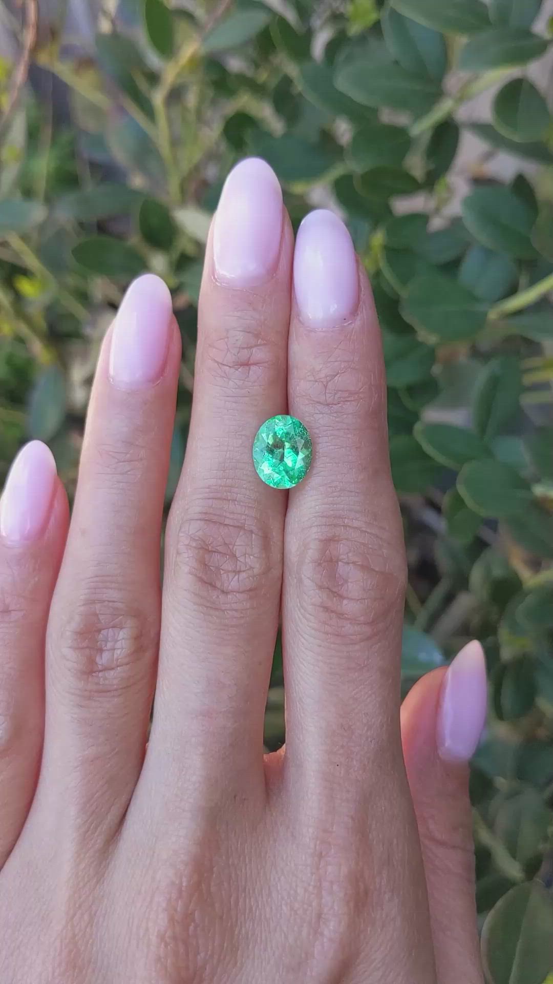 2.42 Ct. Emerald from Colombia Size Video
