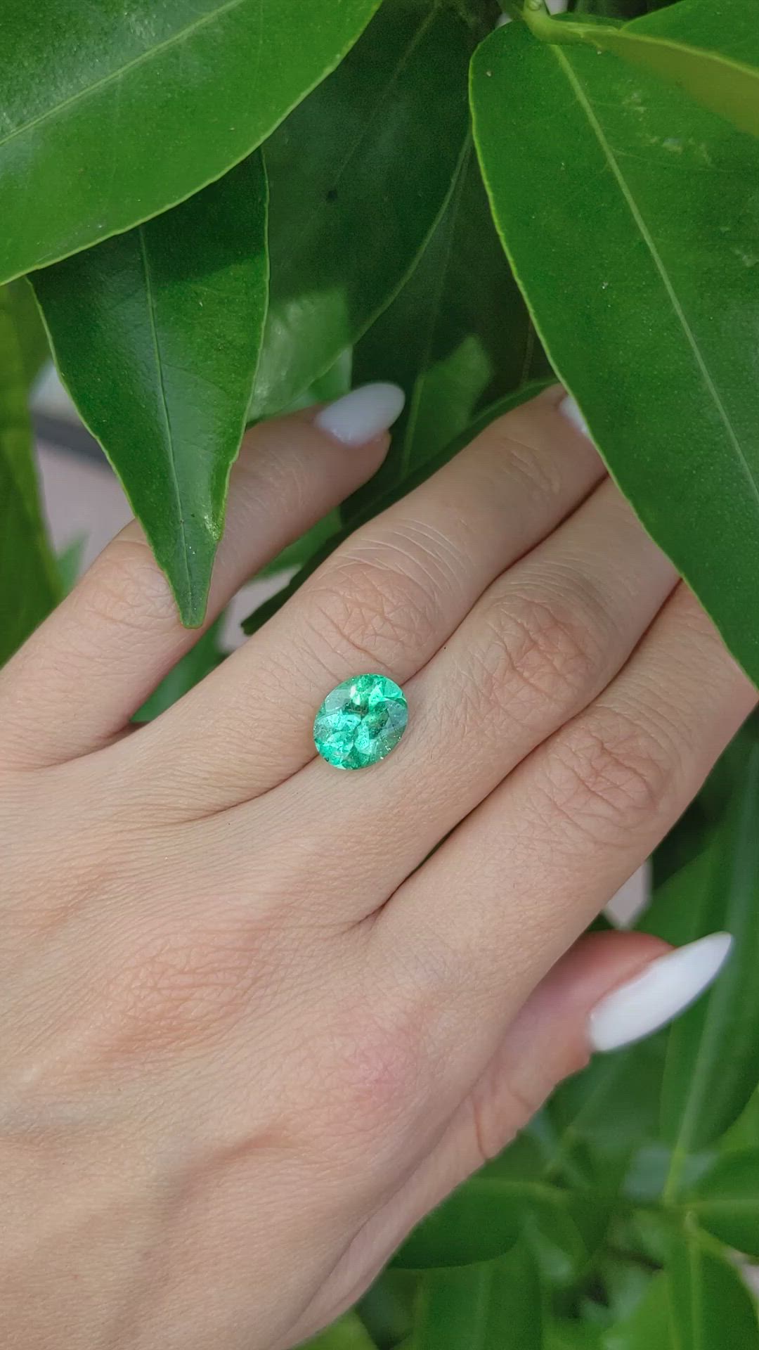 2.42 Ct. Emerald from Colombia Size Video