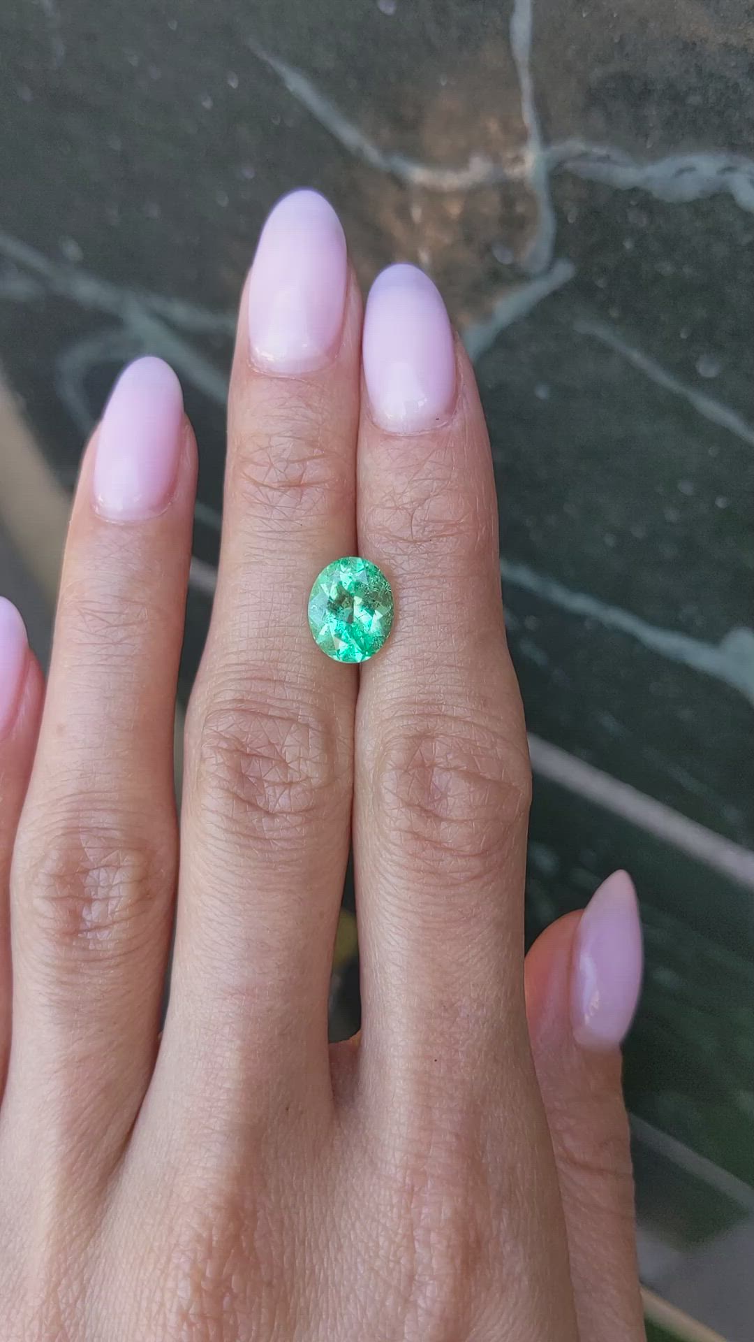 2.42 Ct. Emerald from Colombia Size Video