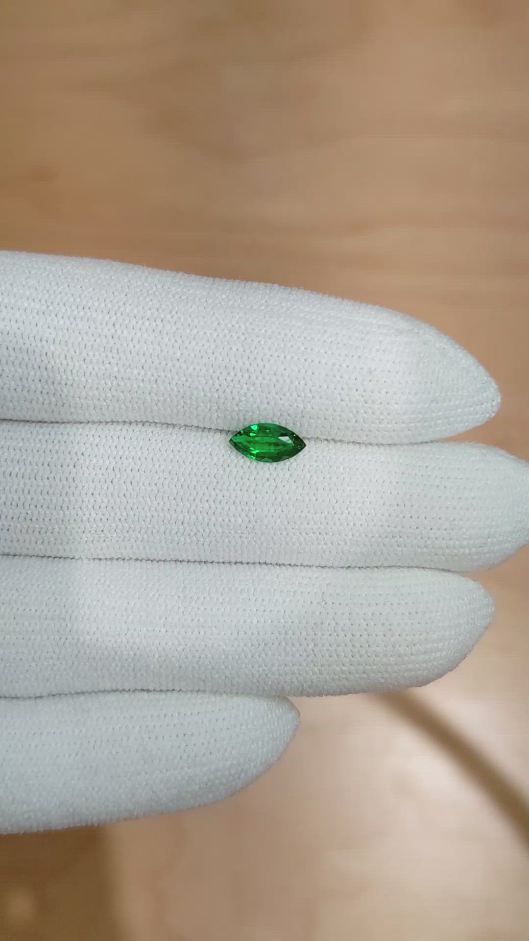 0.48 Ct. Emerald from Madagascar Size Video