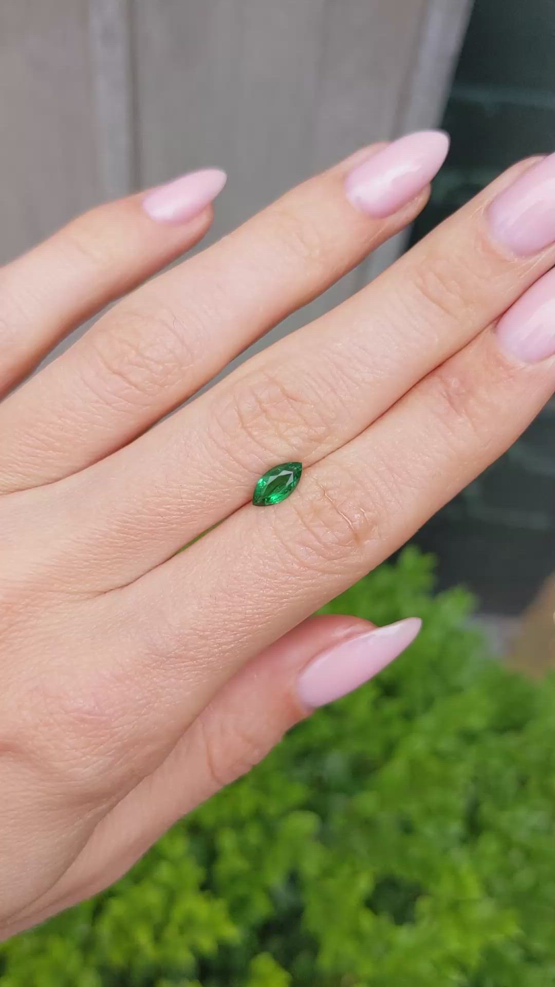 0.48 Ct. Emerald from Madagascar Size Video