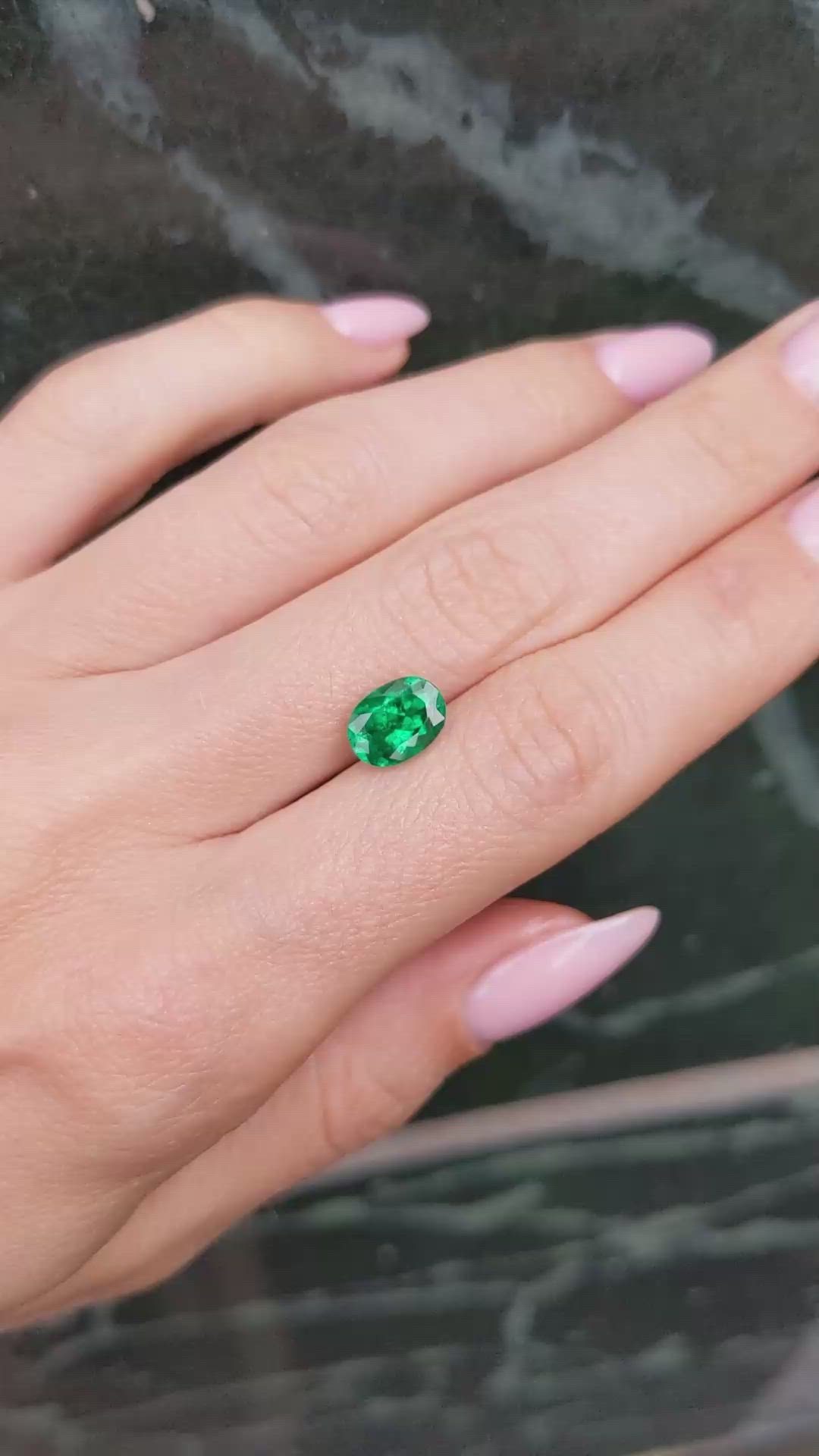 1.69 Ct. Emerald from Colombia Size Video