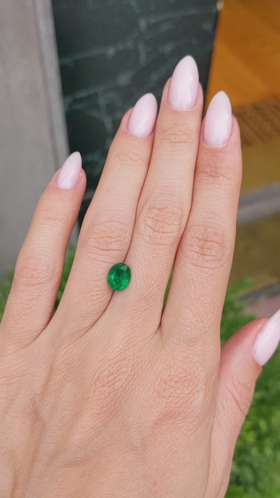 1.37 Ct. Emerald from Colombia Size Video