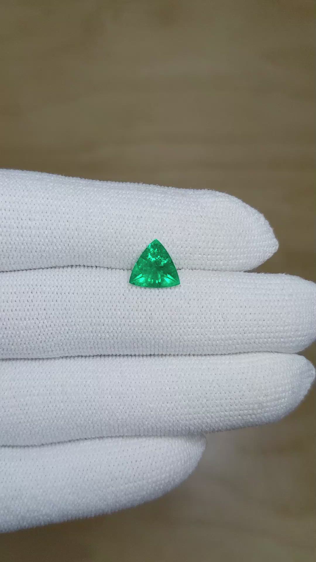 1.16 Ct. Emerald from Colombia Size Video