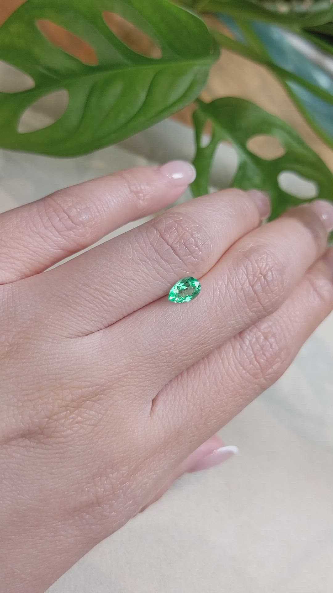 0.59 Ct. Emerald from Russia Size Video