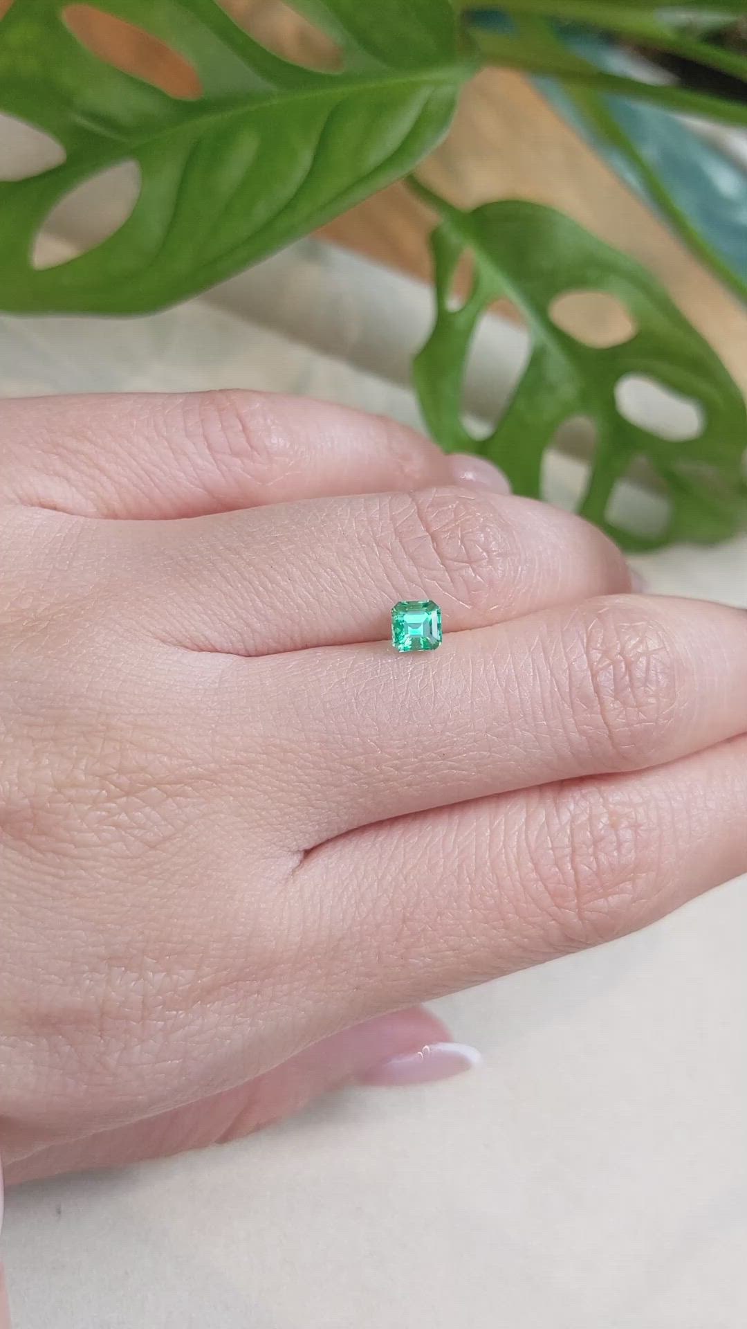 0.52 Ct. Emerald from Russia Size Video