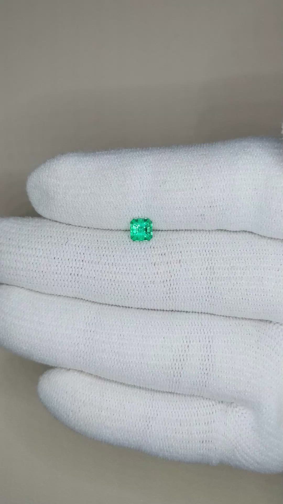 0.52 Ct. Emerald from Russia Size Video