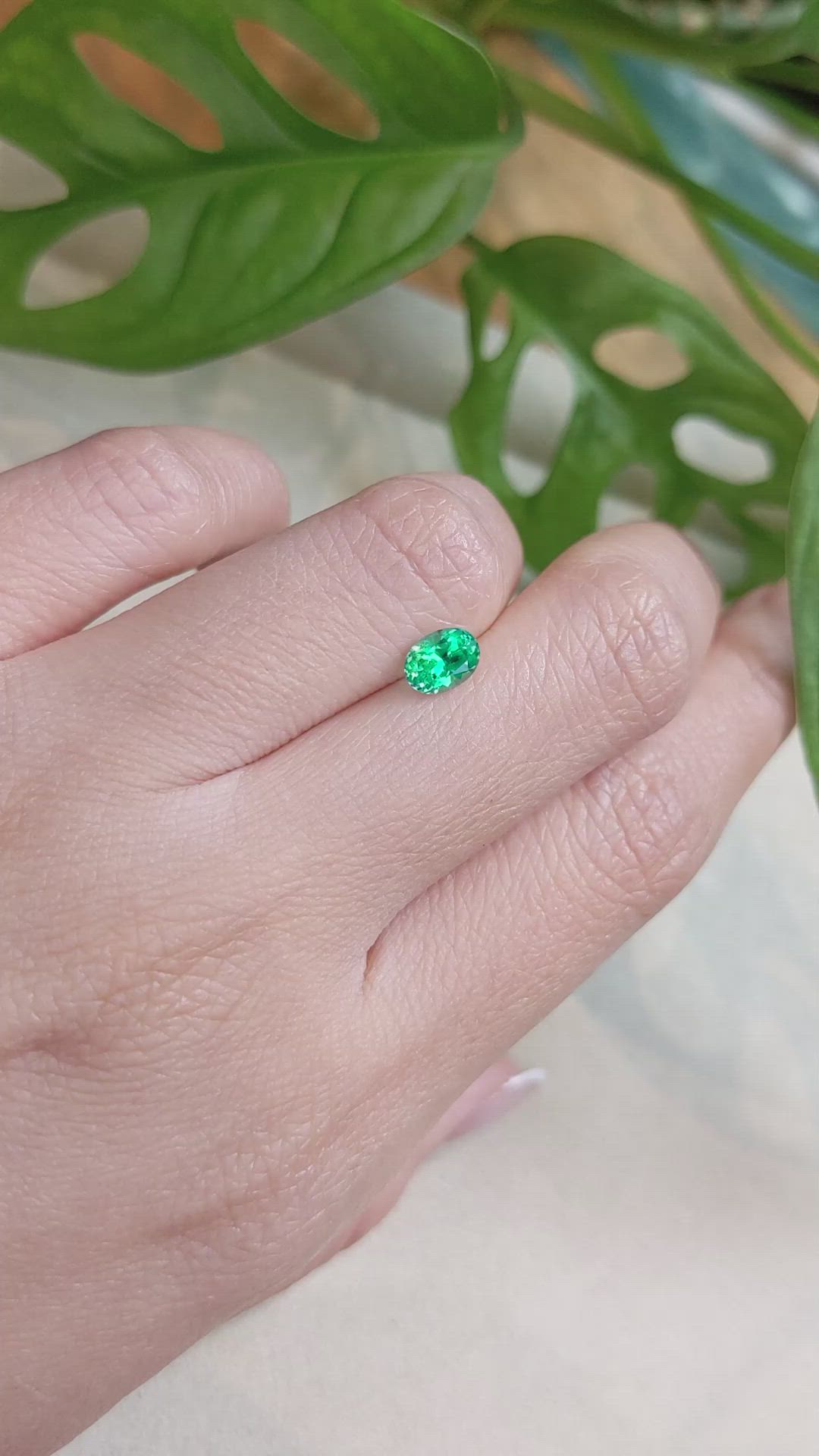 0.62 Ct. Emerald from Russia Size Video
