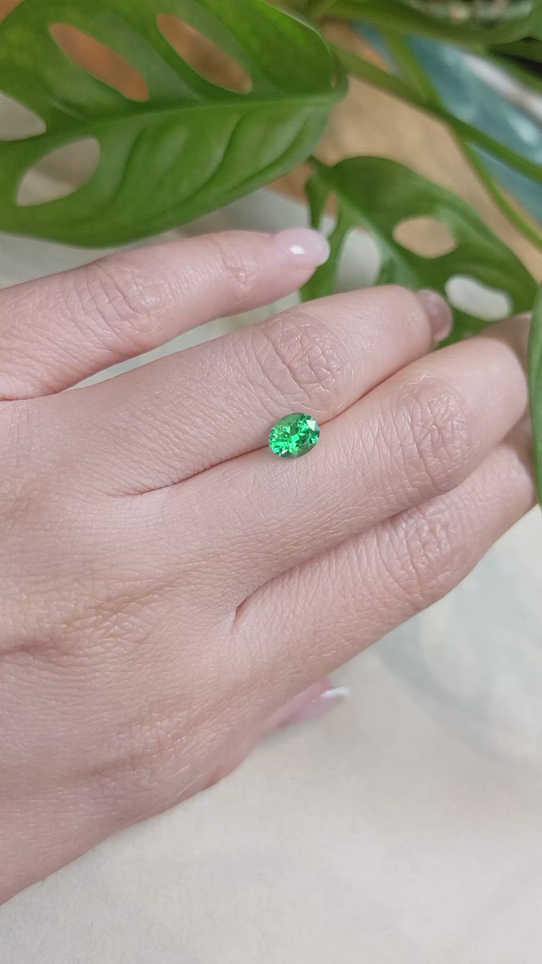 0.67 Ct. Emerald from Russia Size Video