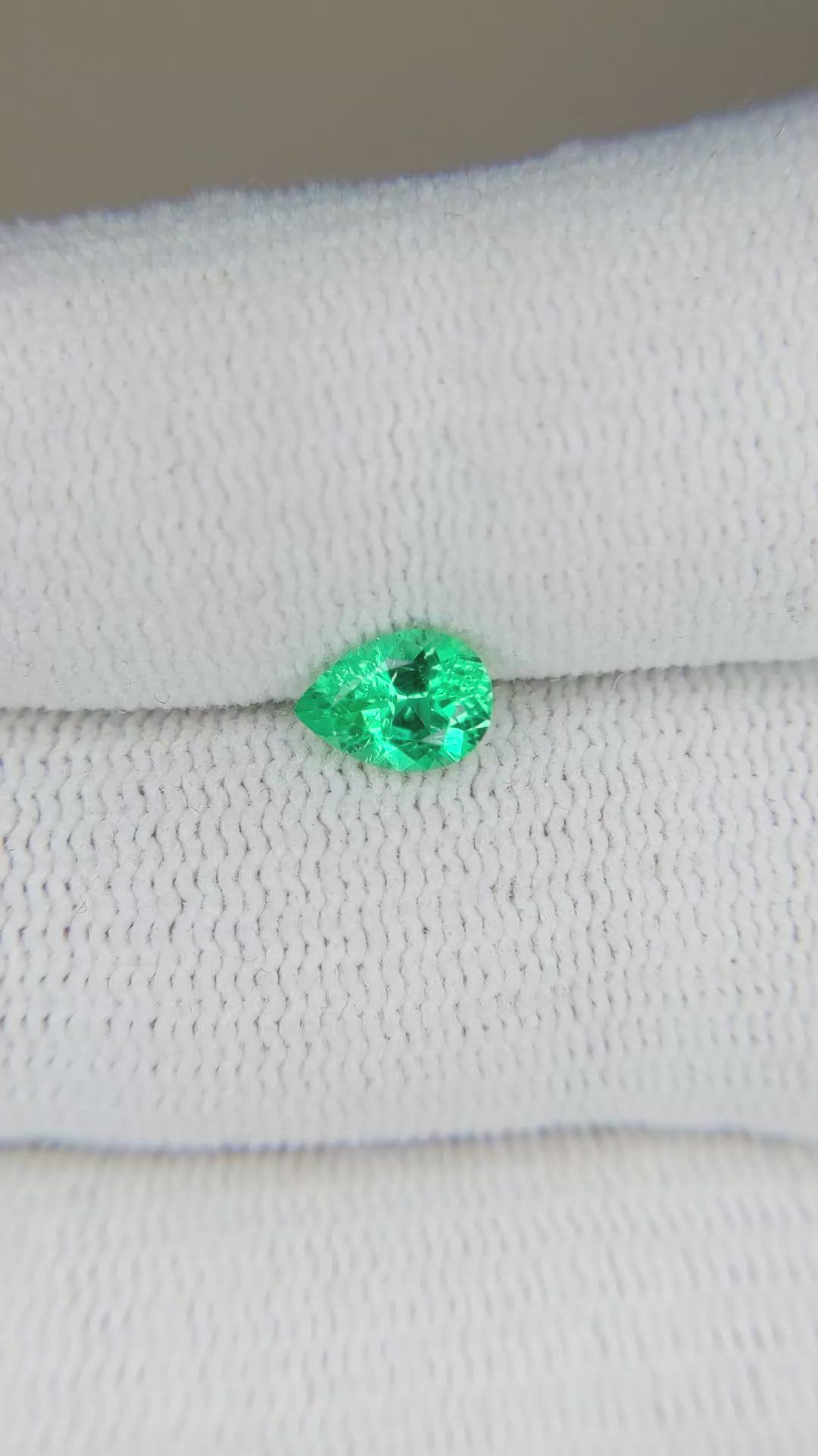 0.59 Ct. Emerald from Russia Size Video