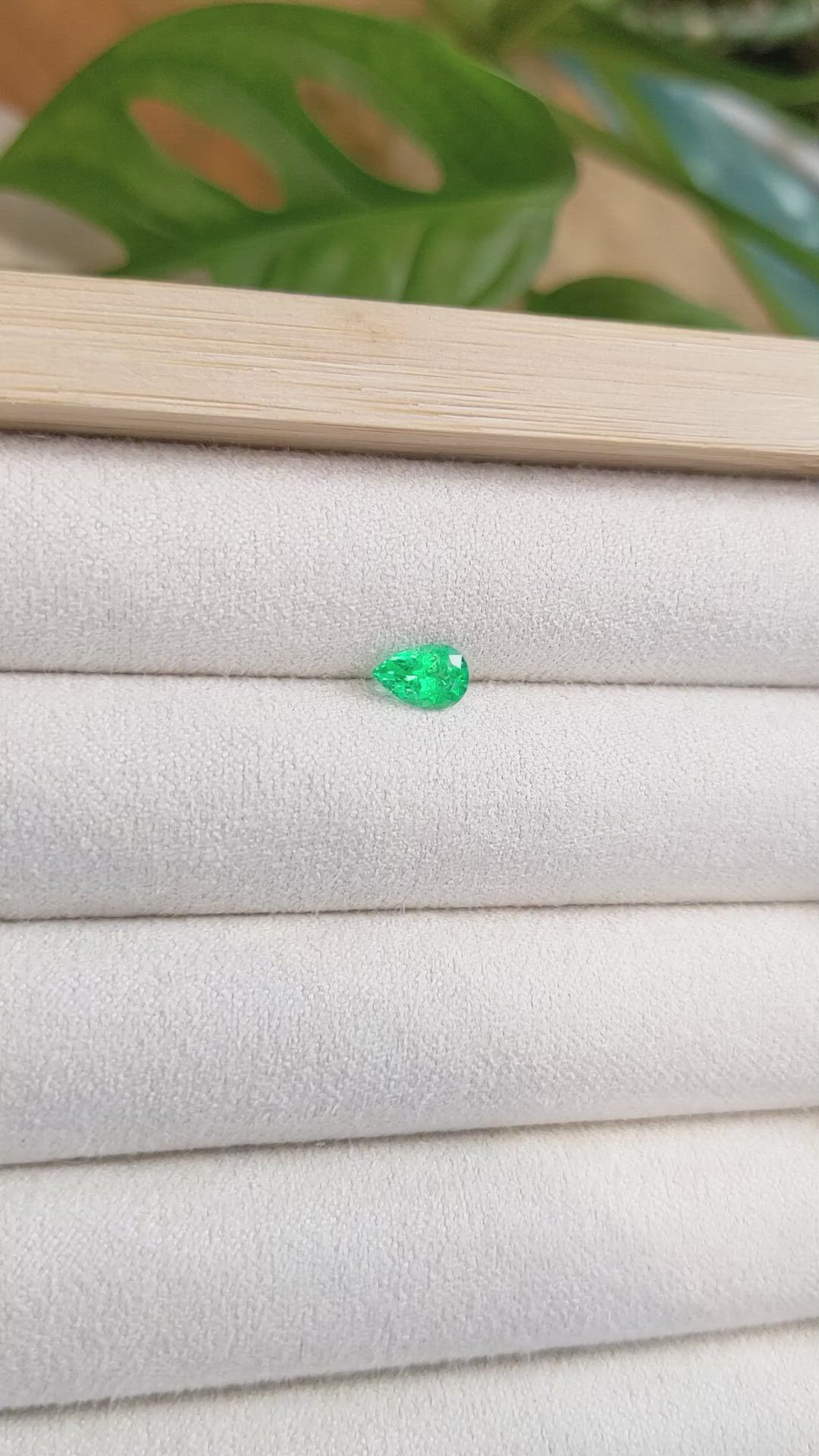 0.51 Ct. Emerald from Russia Size Video