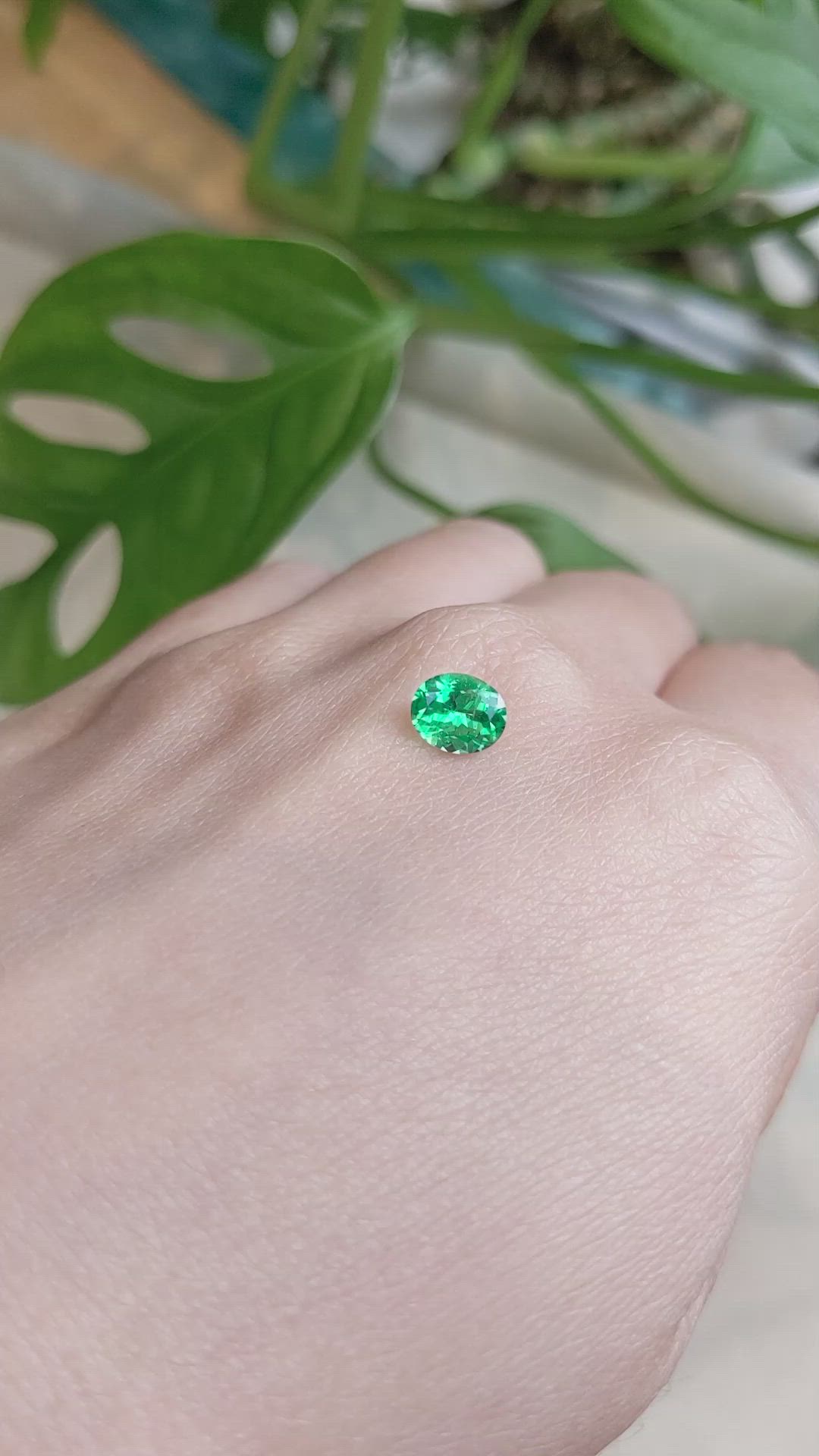 0.78 Ct. Emerald from Russia Size Video