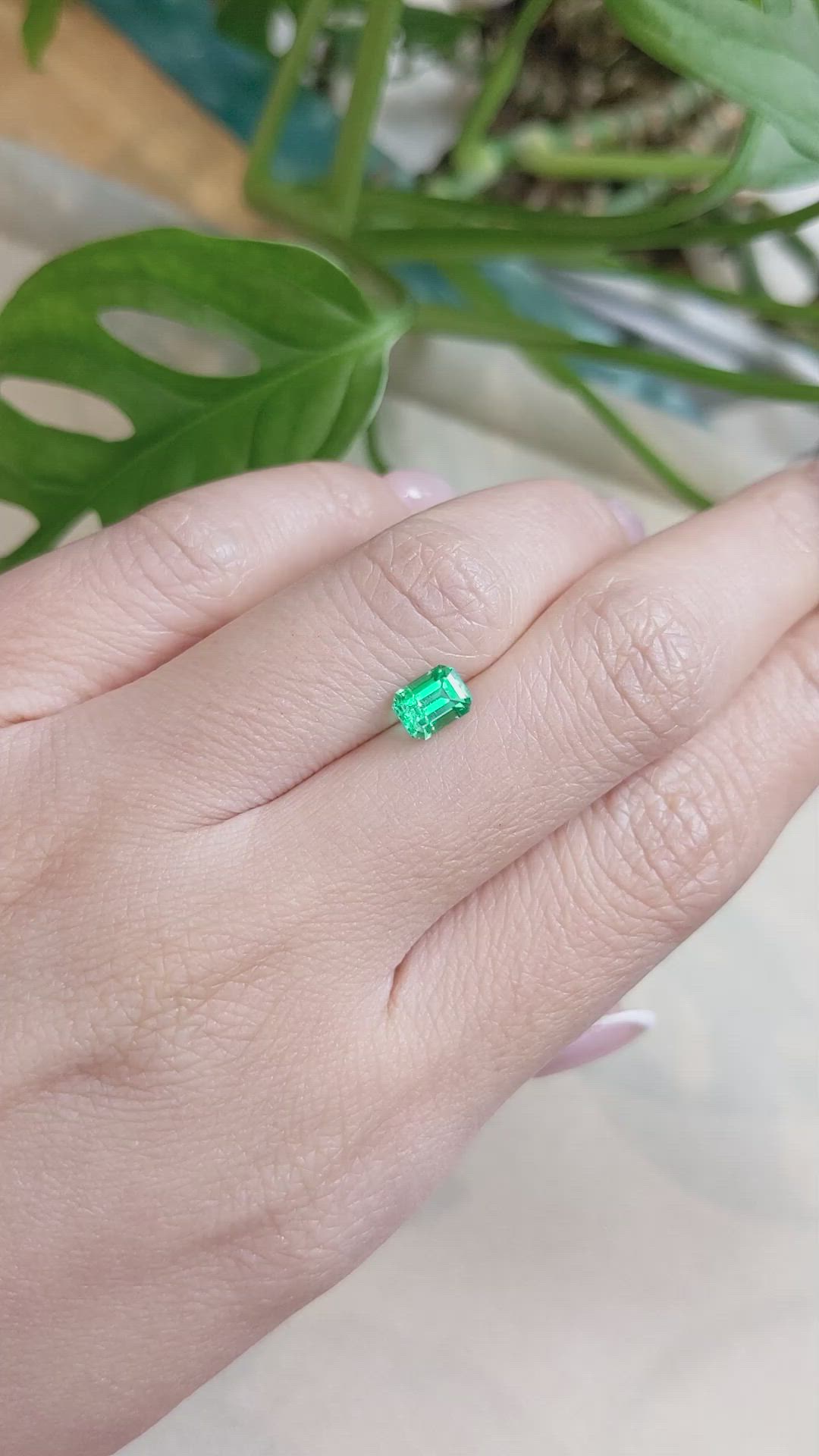 0.83 Ct. Emerald from Russia Size Video