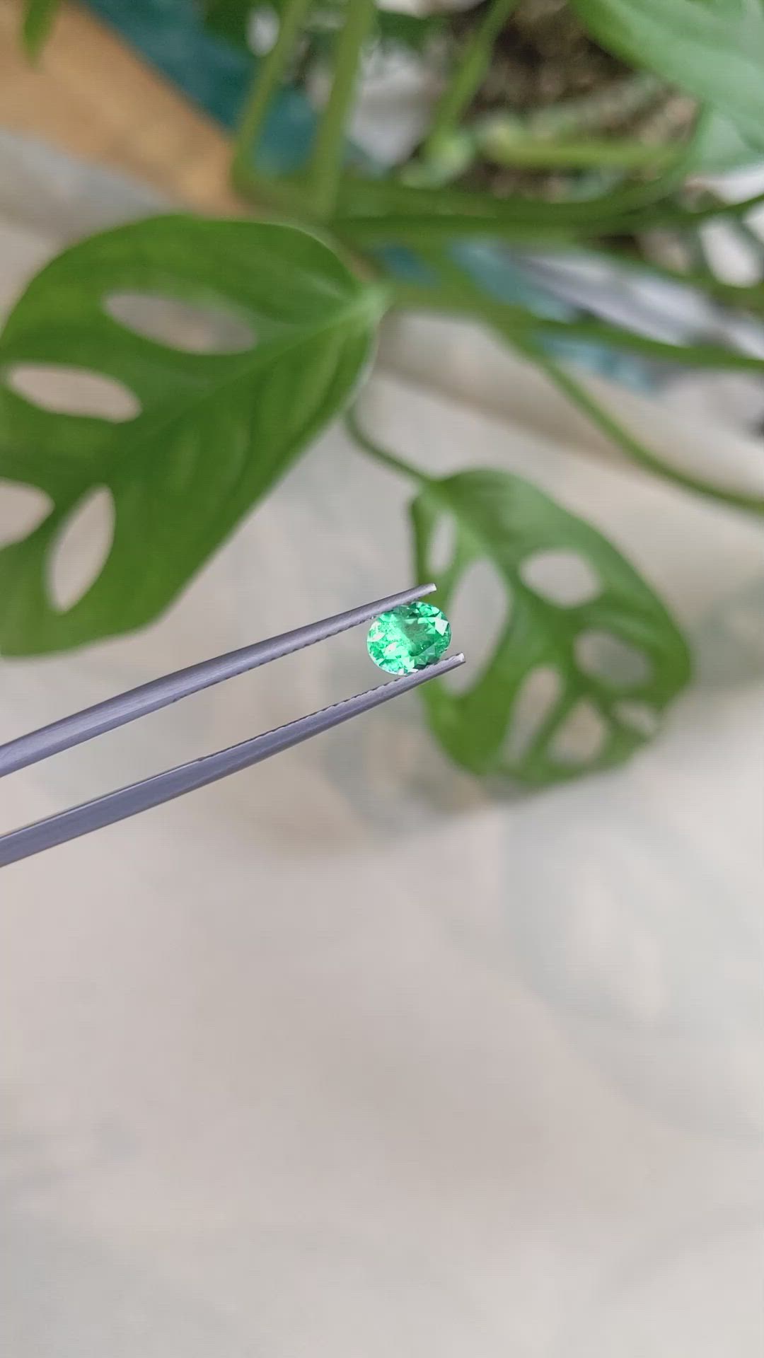 0.59 Ct. Emerald from Russia Size Video