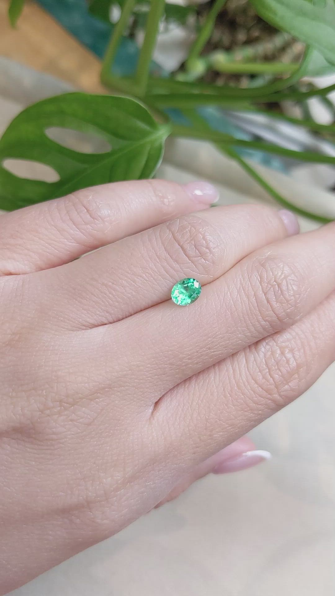 0.59 Ct. Emerald from Russia Size Video